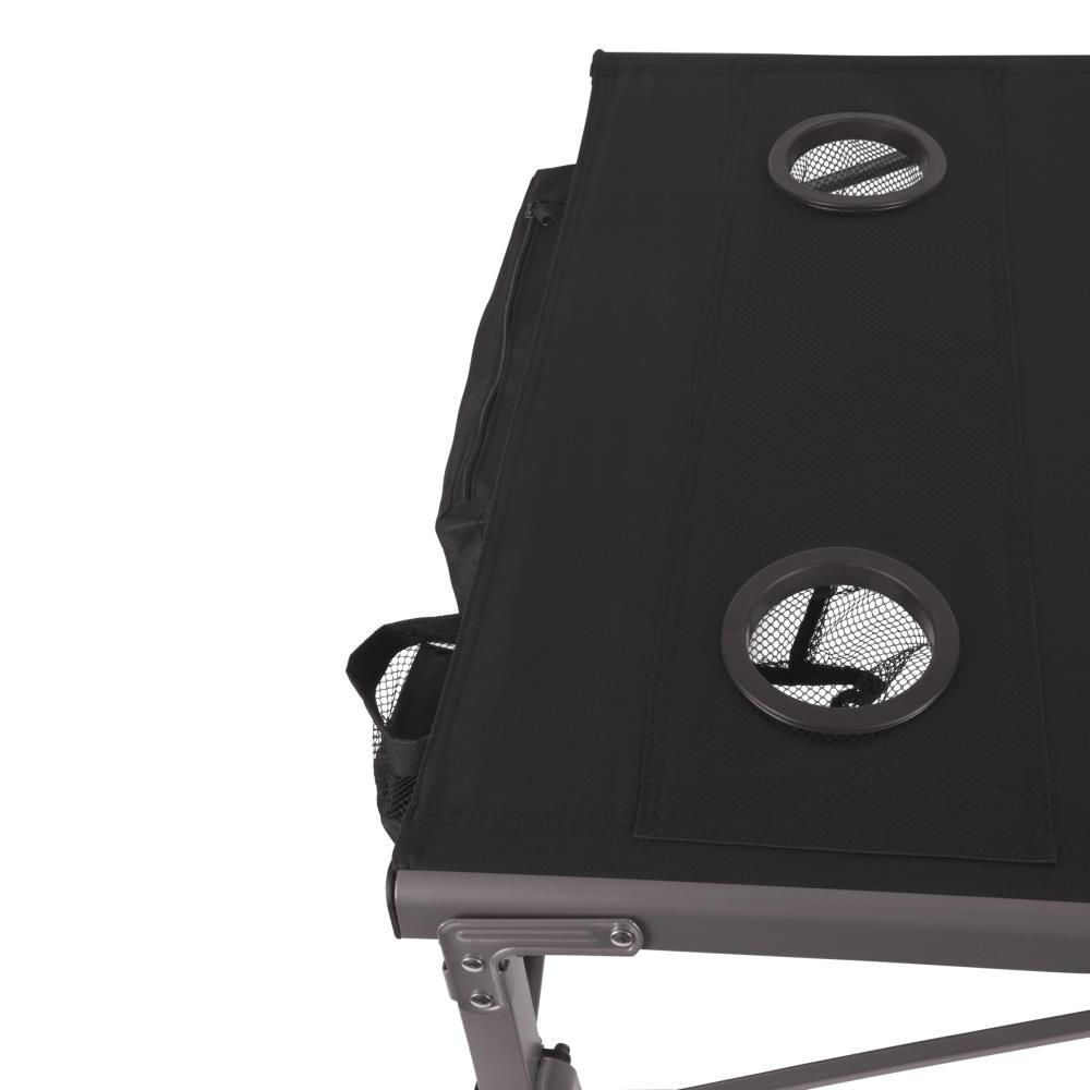 Picnic Time Canvas Travel Table - Black