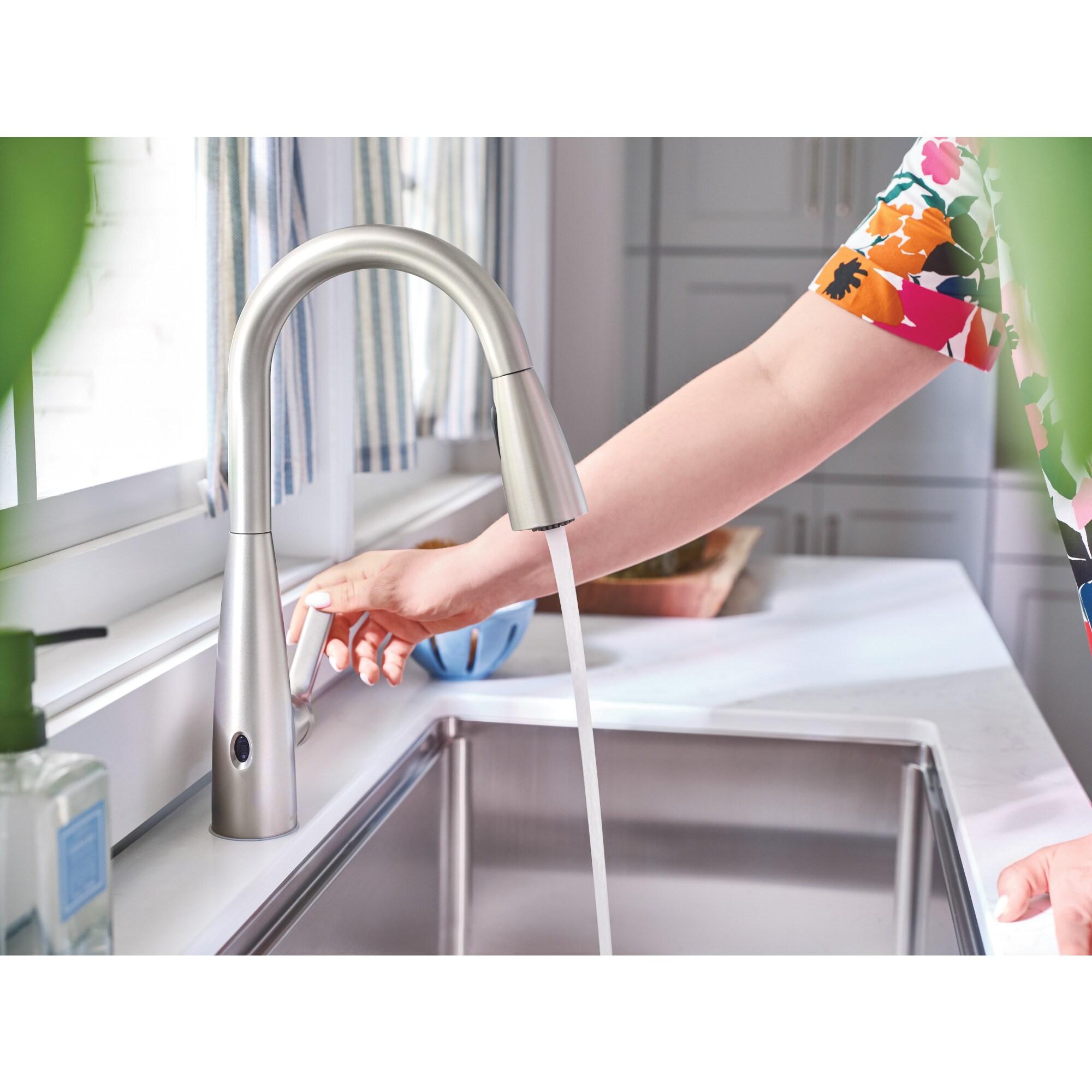 Haelyn Touchless Single-Handle Pull-Down Sprayer Kitchen Faucet with MotionSense Wave in Spot Resist Stainless