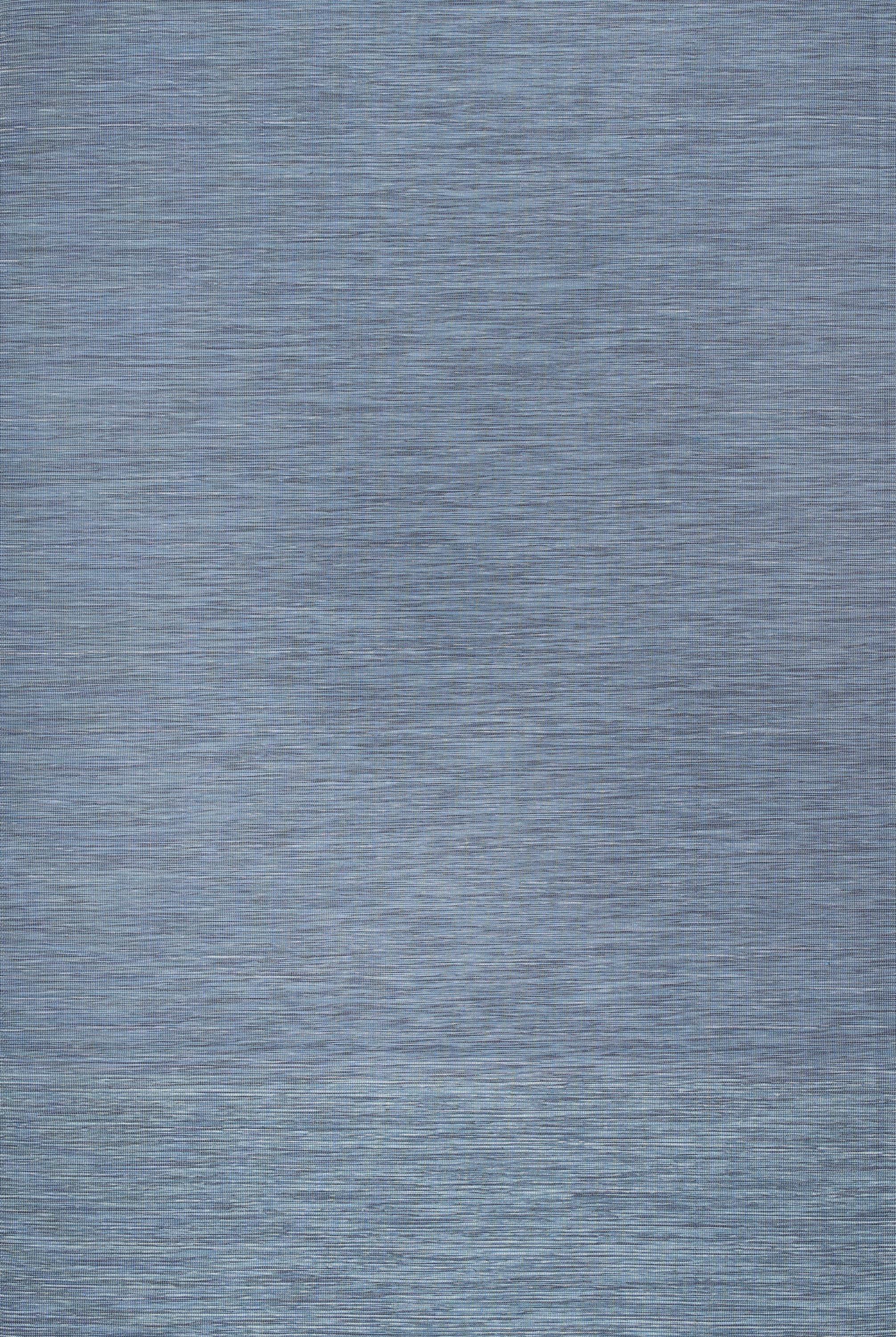 9'x12' Ethan Modern Flatweave Solid  Area Rug, Blue - JONATHAN Y