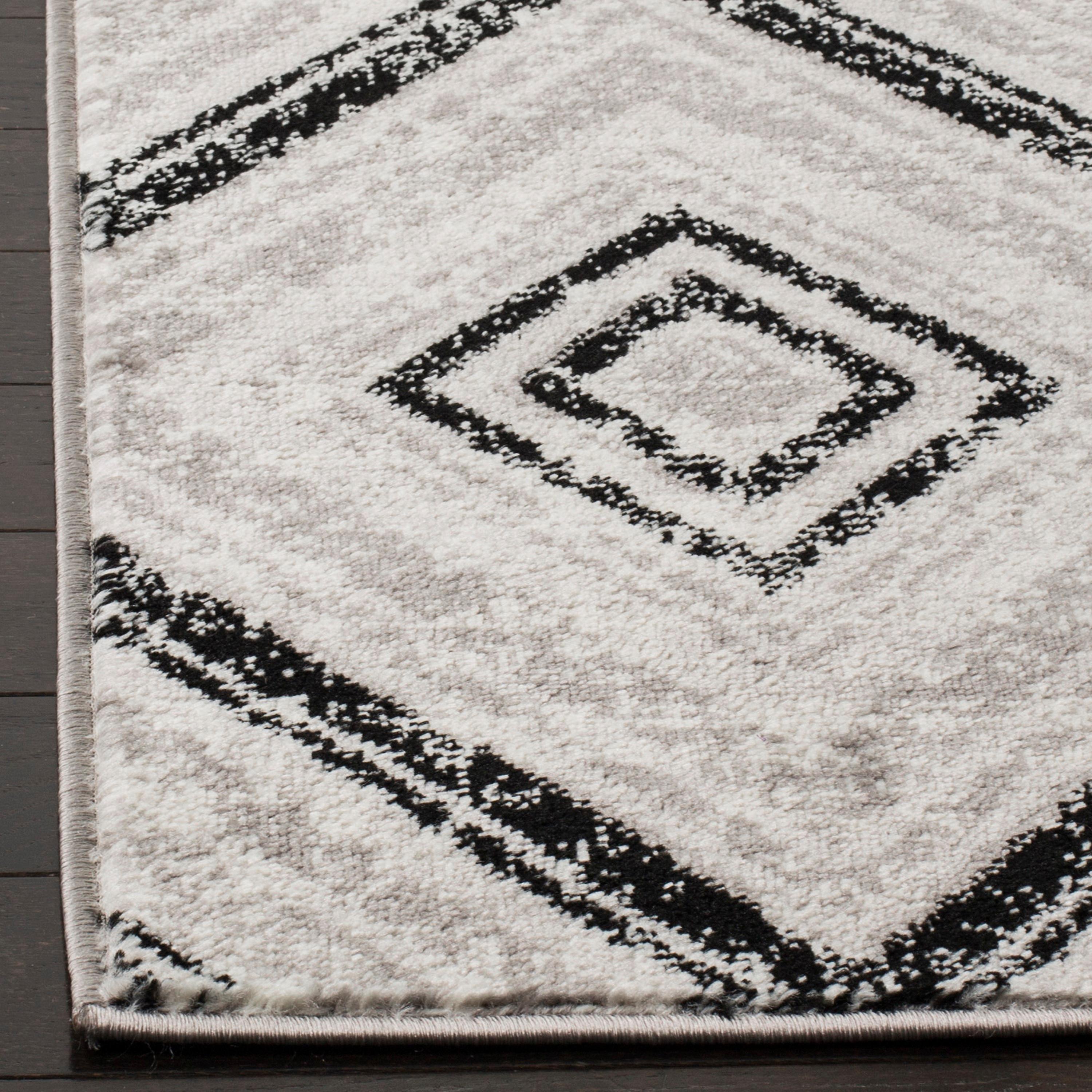 Skyler SKY120 Power Loomed Indoor Area Rug - Grey/Black - 5'1"x7'6" - Safavieh