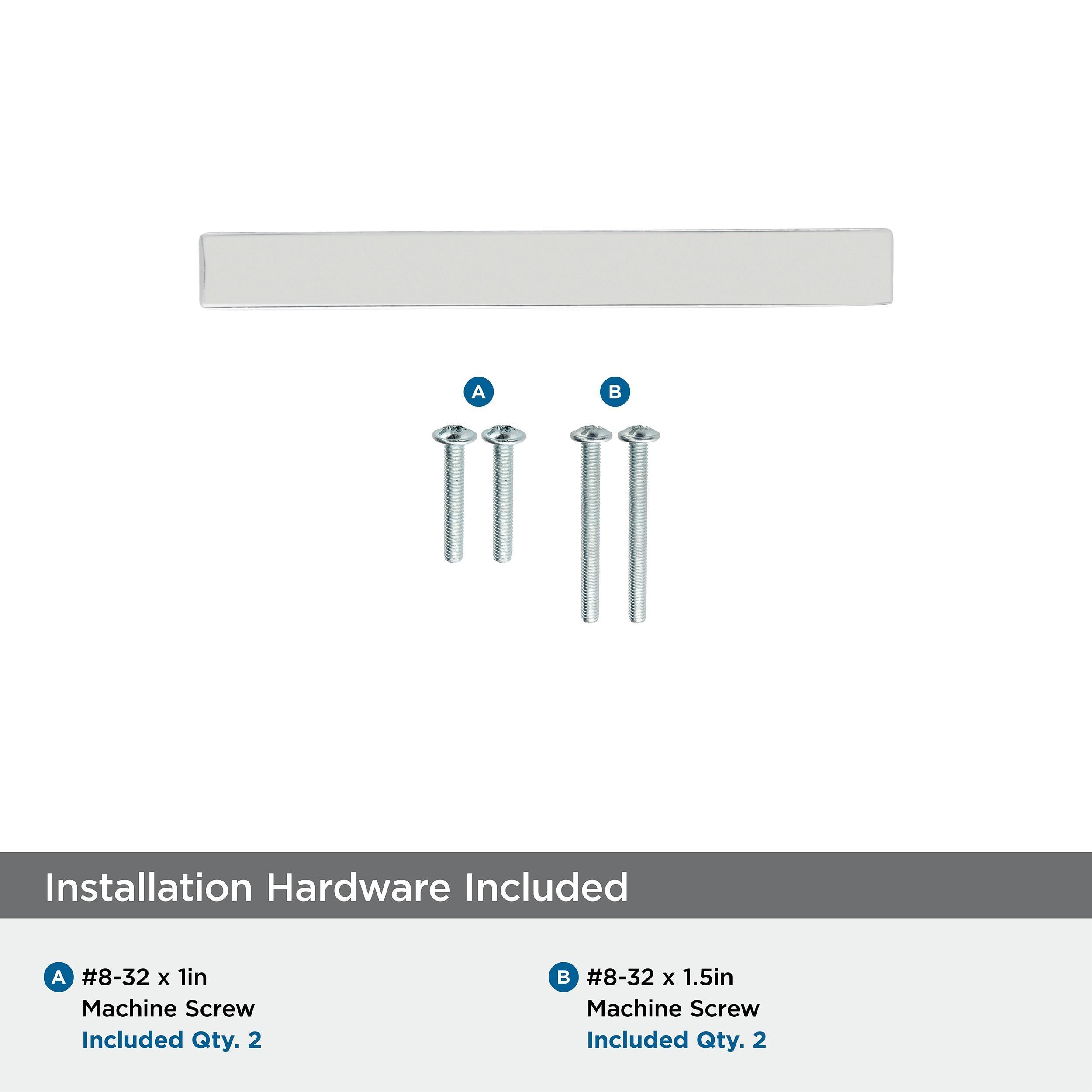 Amerock Monument 3 inch (76mm) Center-to-Center Polished Nickel Cabinet Pull
