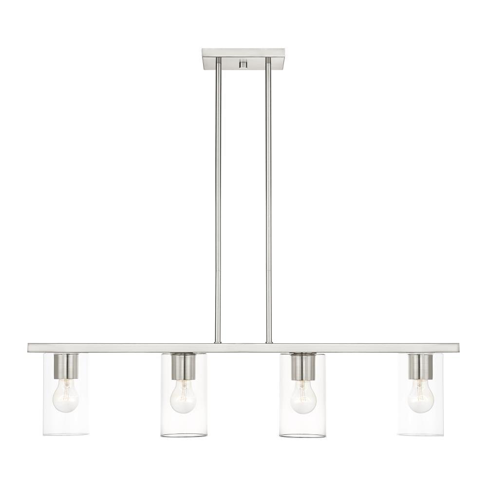 Livex Lighting Zurich 4 - Light Chandelier in  Brushed Nickel