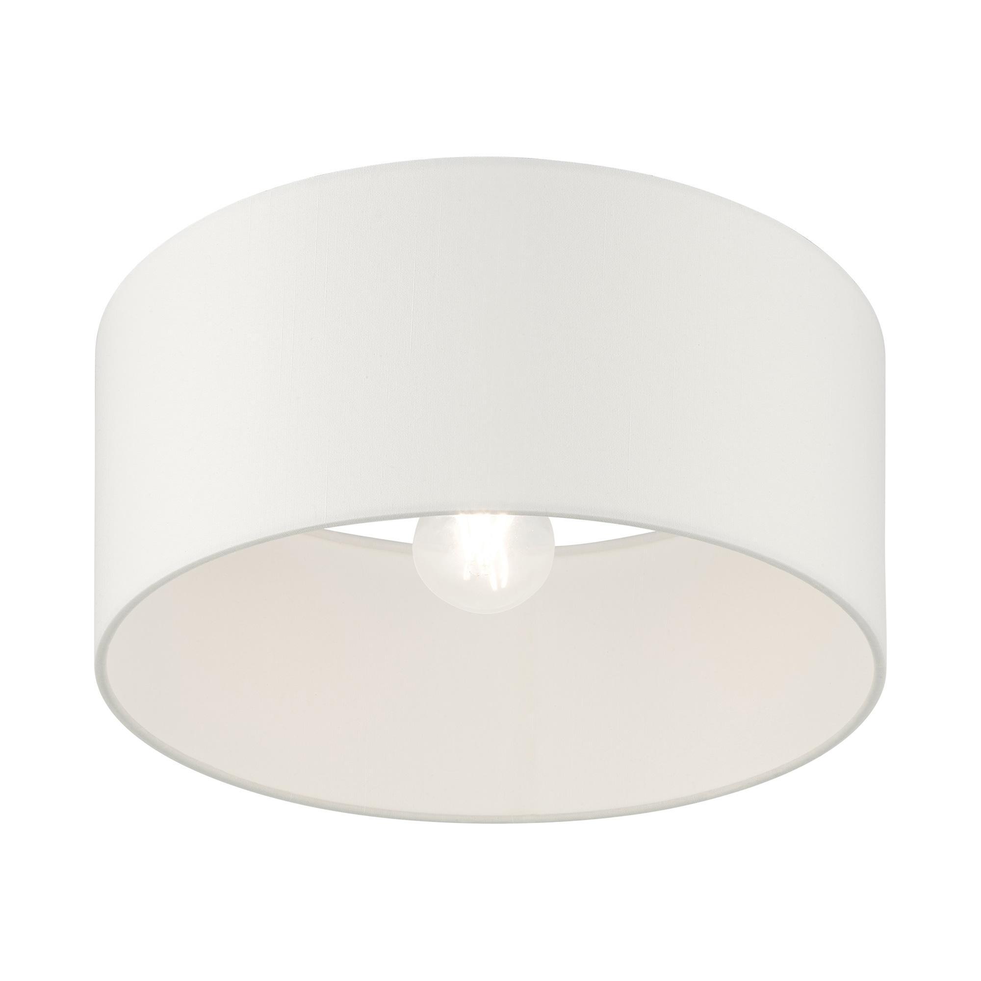 Livex Lighting Meridian 1 - Light Semi-Flush Mount in  Black