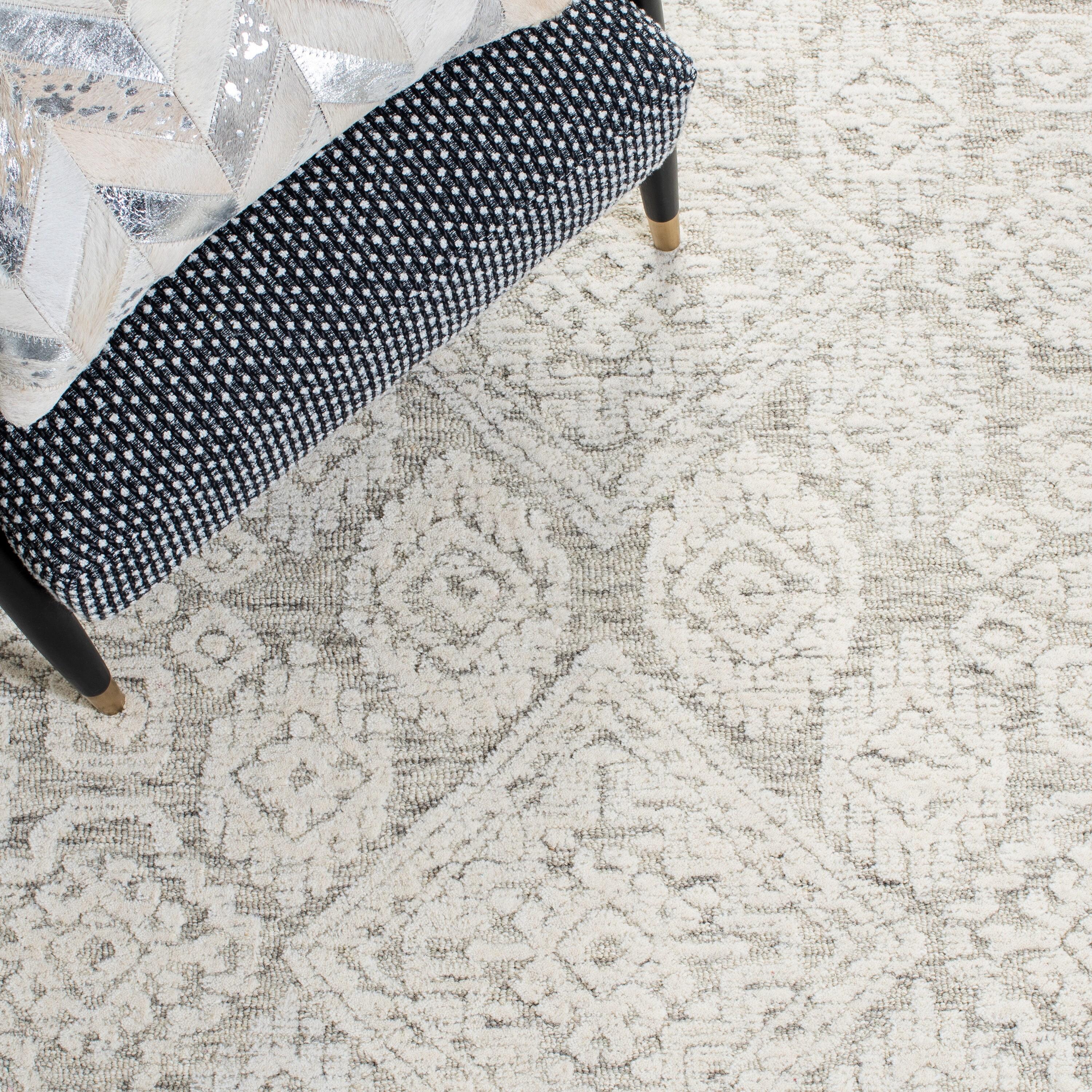 Metro MET987 Hand Tufted Indoor Area Rug - Light Brown/Ivory - 5'x8' - Safavieh
