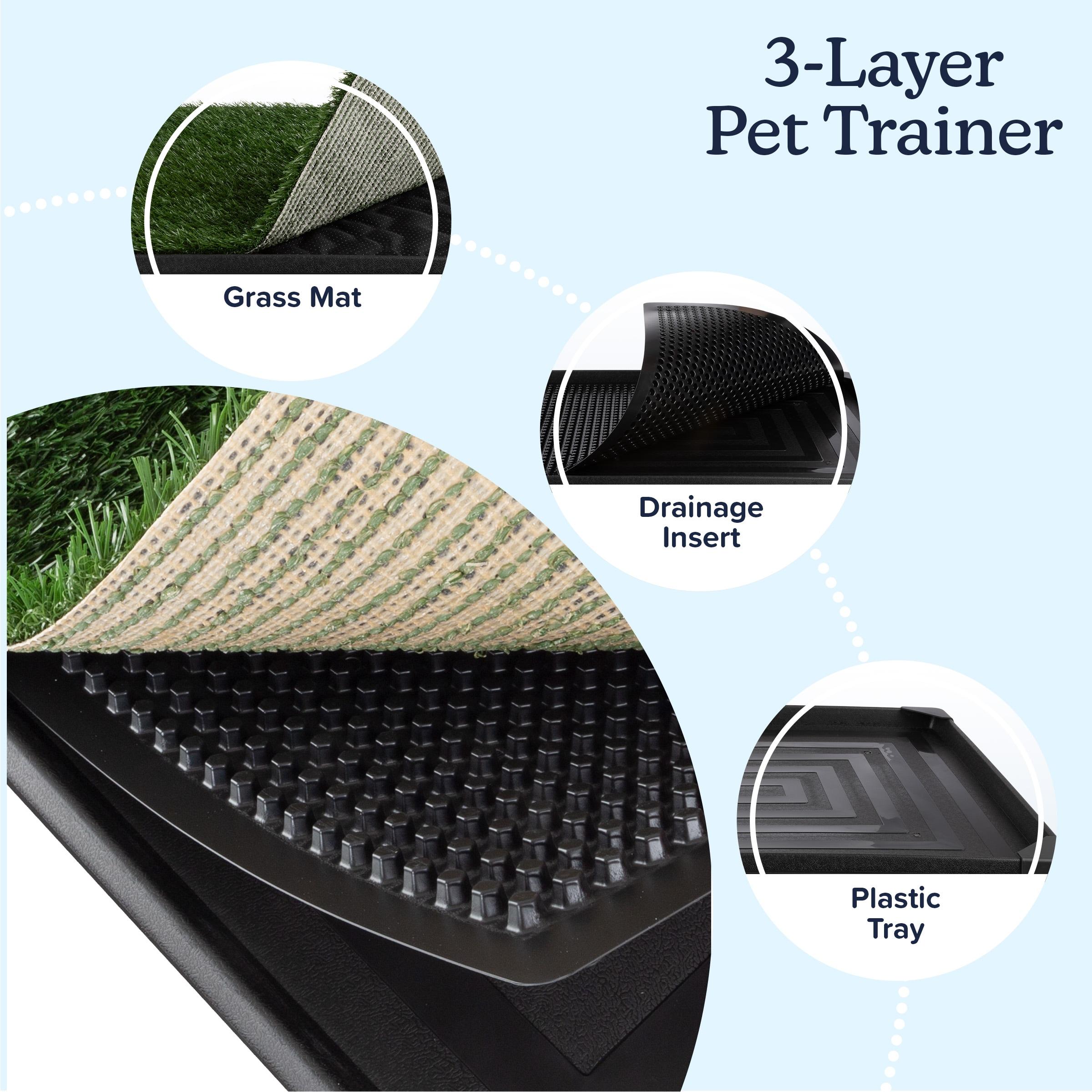 Pet Adobe Artificial Grass Potty Trainer Mat 20x25