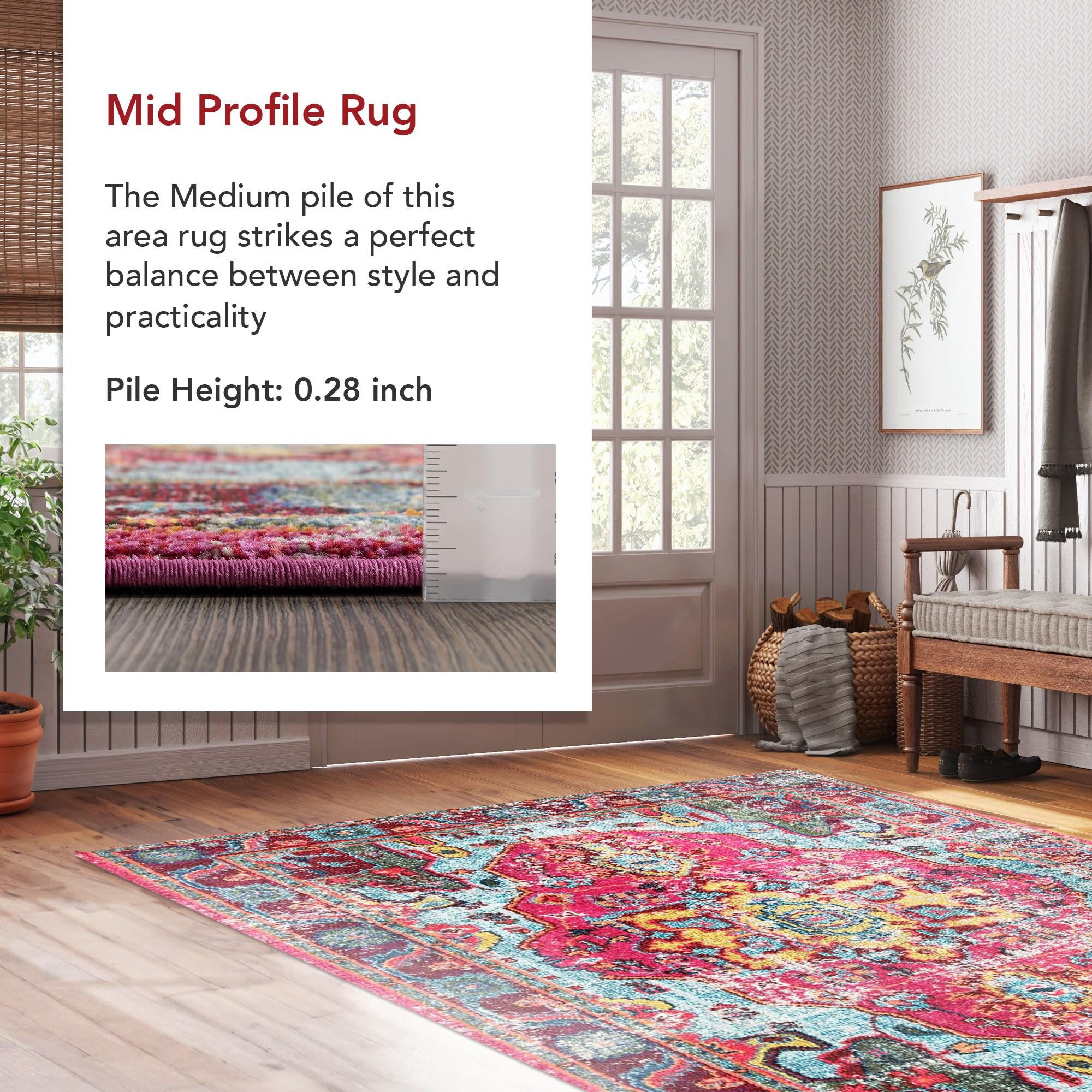 10'x14' Vintage Corbett Area Rug Silver - nuLOOM: Traditional Medallion, Low Pile, Machine Made, Indoor Use