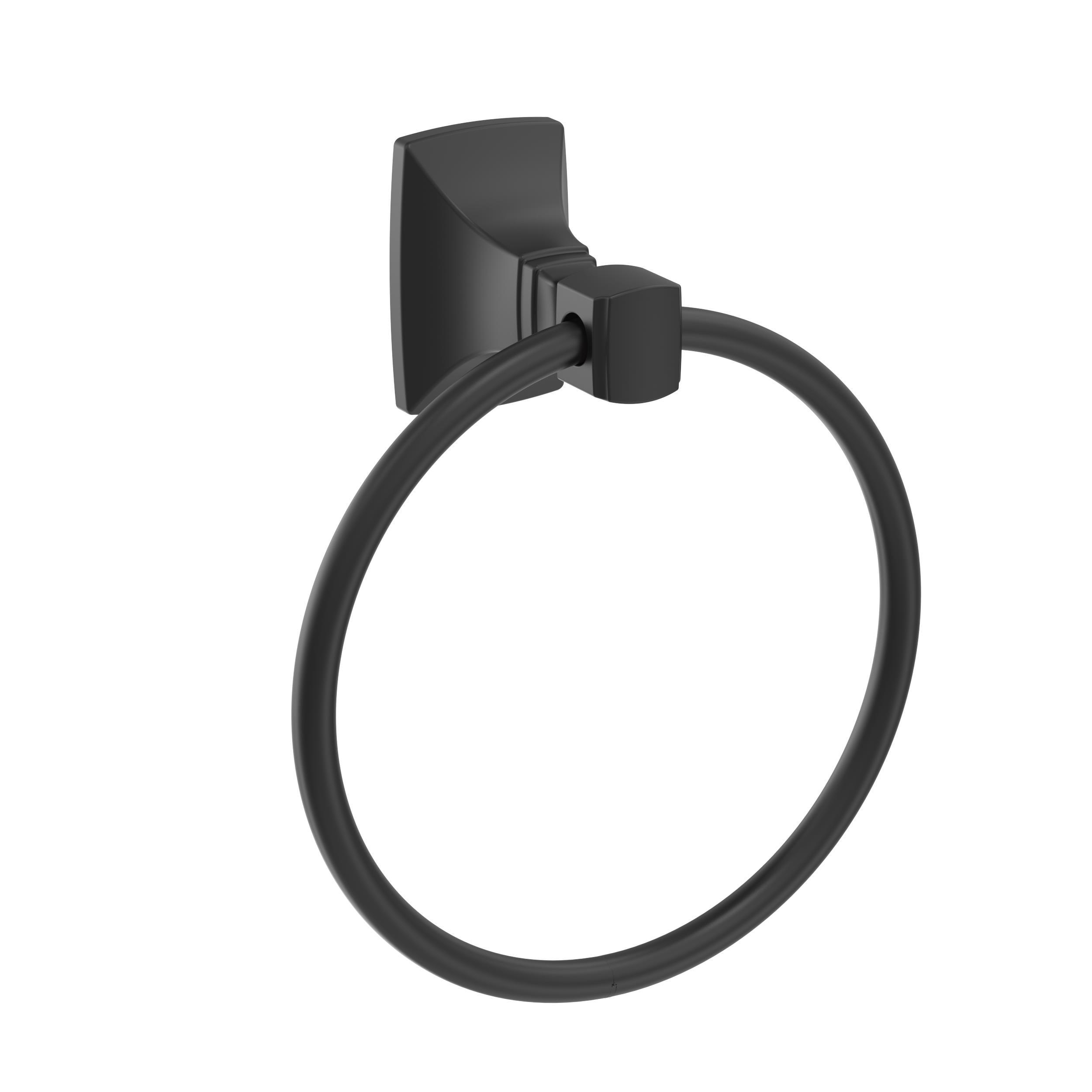 Amerock Highland Ridge Matte Black Closed Towel Ring