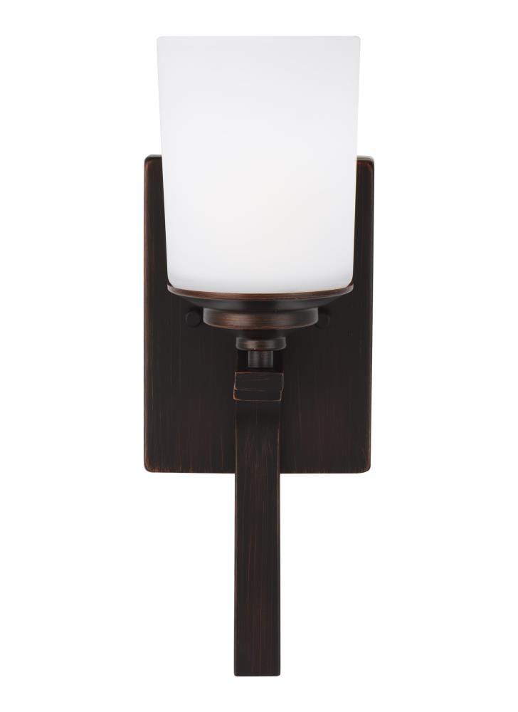 Kemal Traditional Bronze Round Wall Sconce, Energy Star 15in