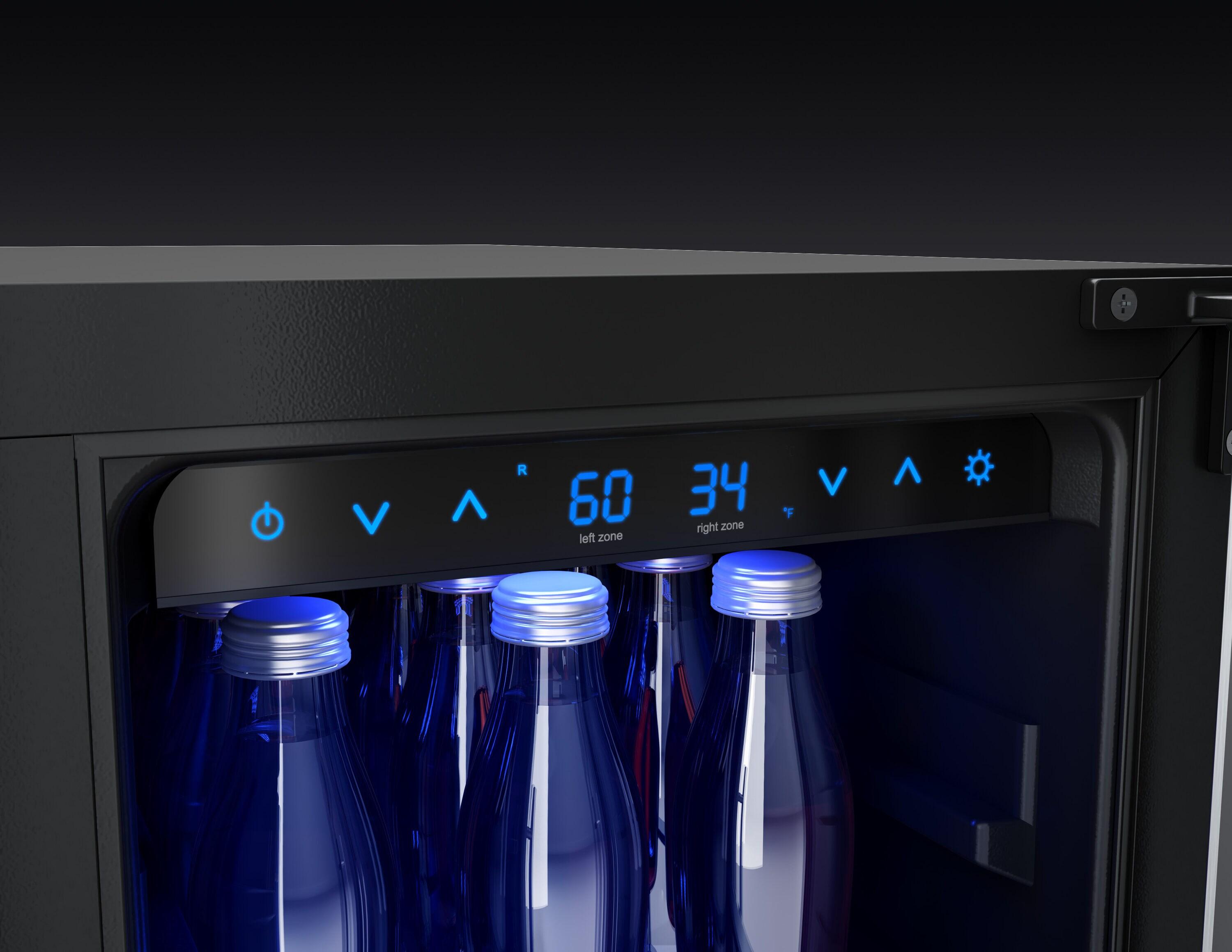 Zephyr Zephyr Presrv 24" 21-Bottle and 64-Can Dual Zone Wine and Beverage Cooler