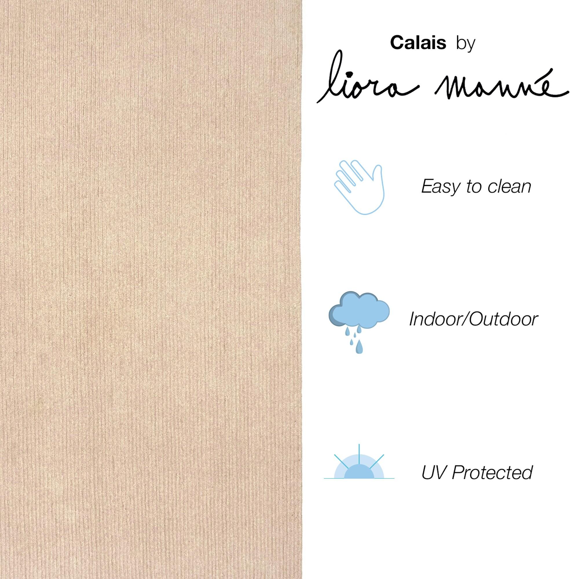 Liora Manne Calais Solid Indoor/Outdoor Rug Sand 3'6" x 5'6"