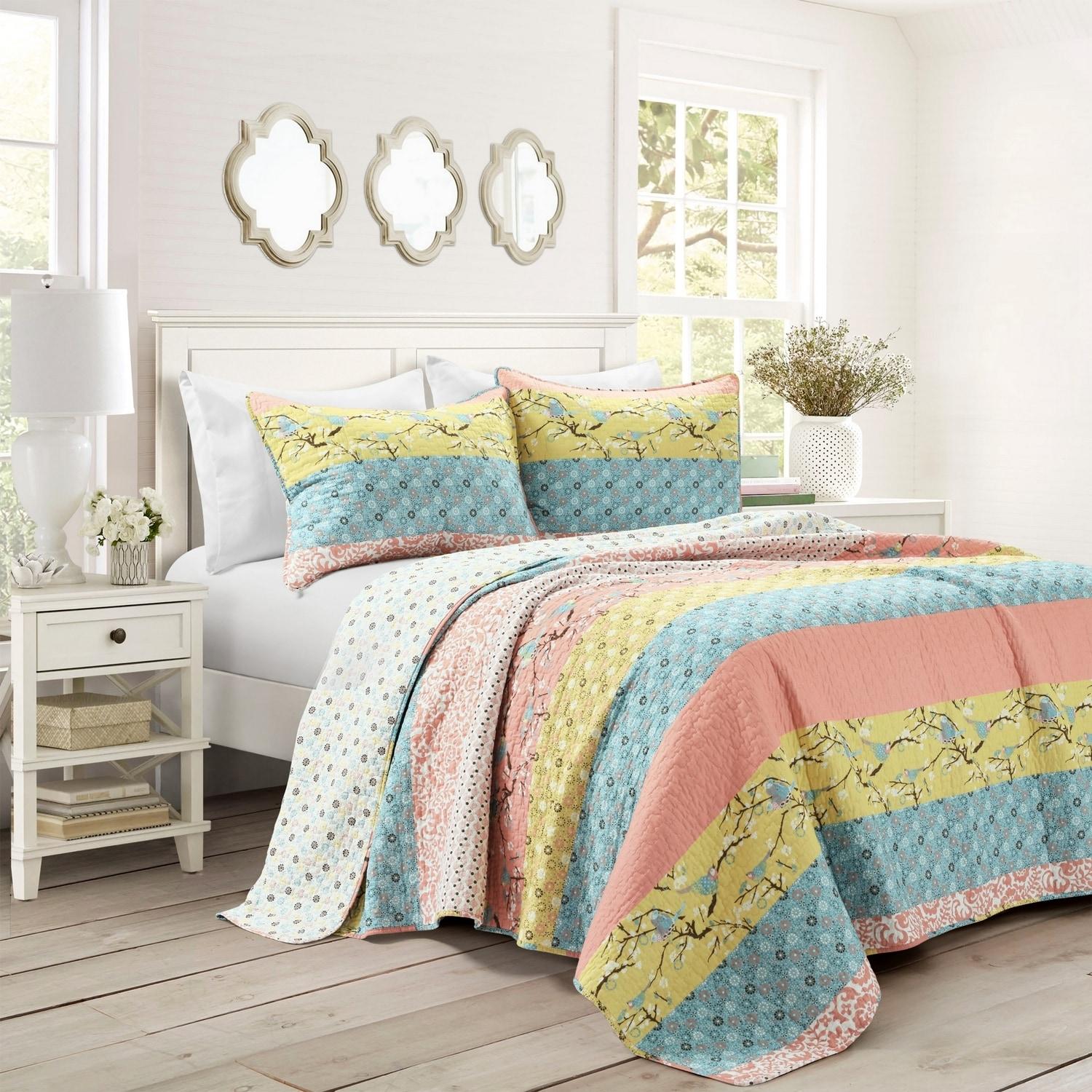 Royal Empire Cotton Reversible 3 Piece Quilt Set