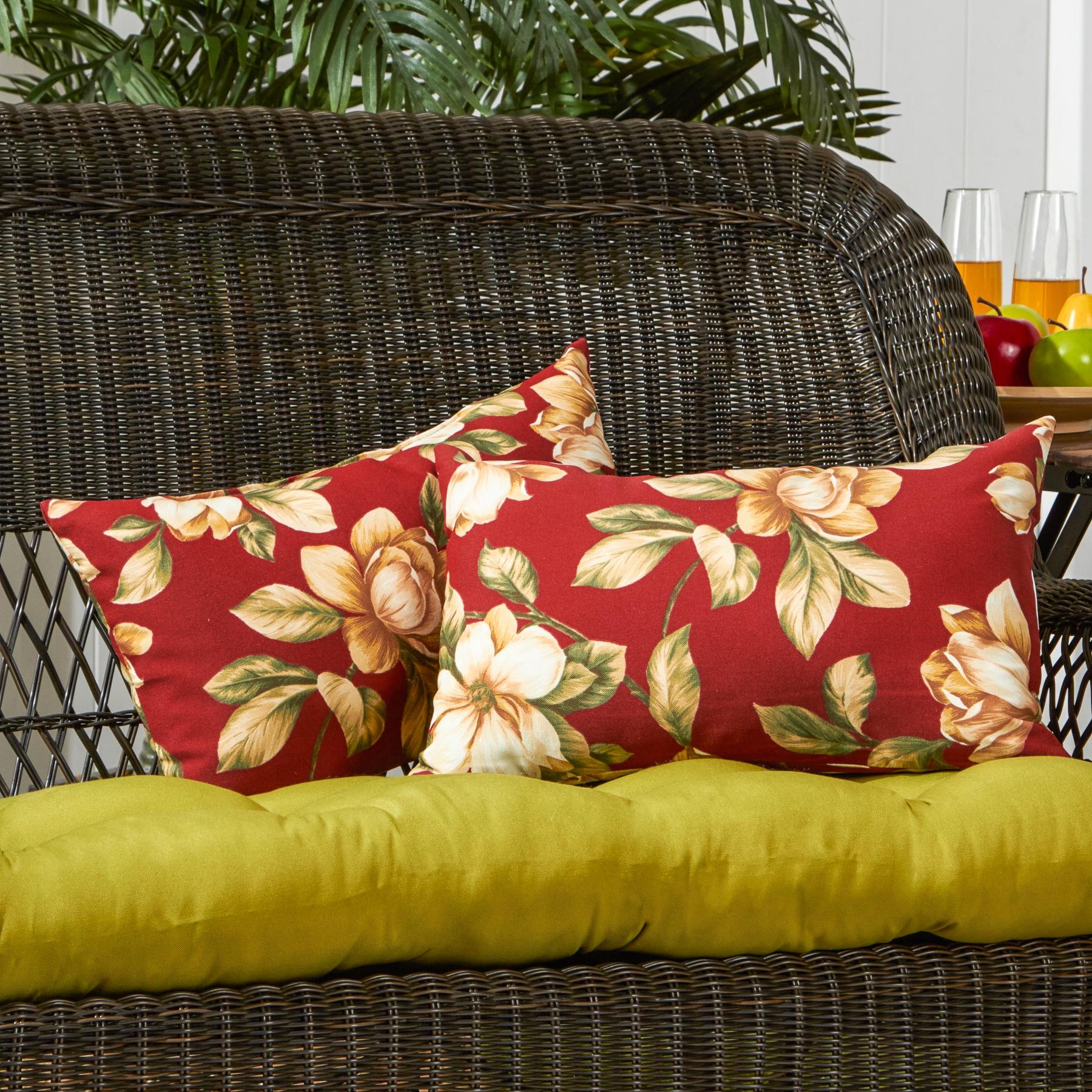 Indoor/Outdoor Reversible Throw Pillow