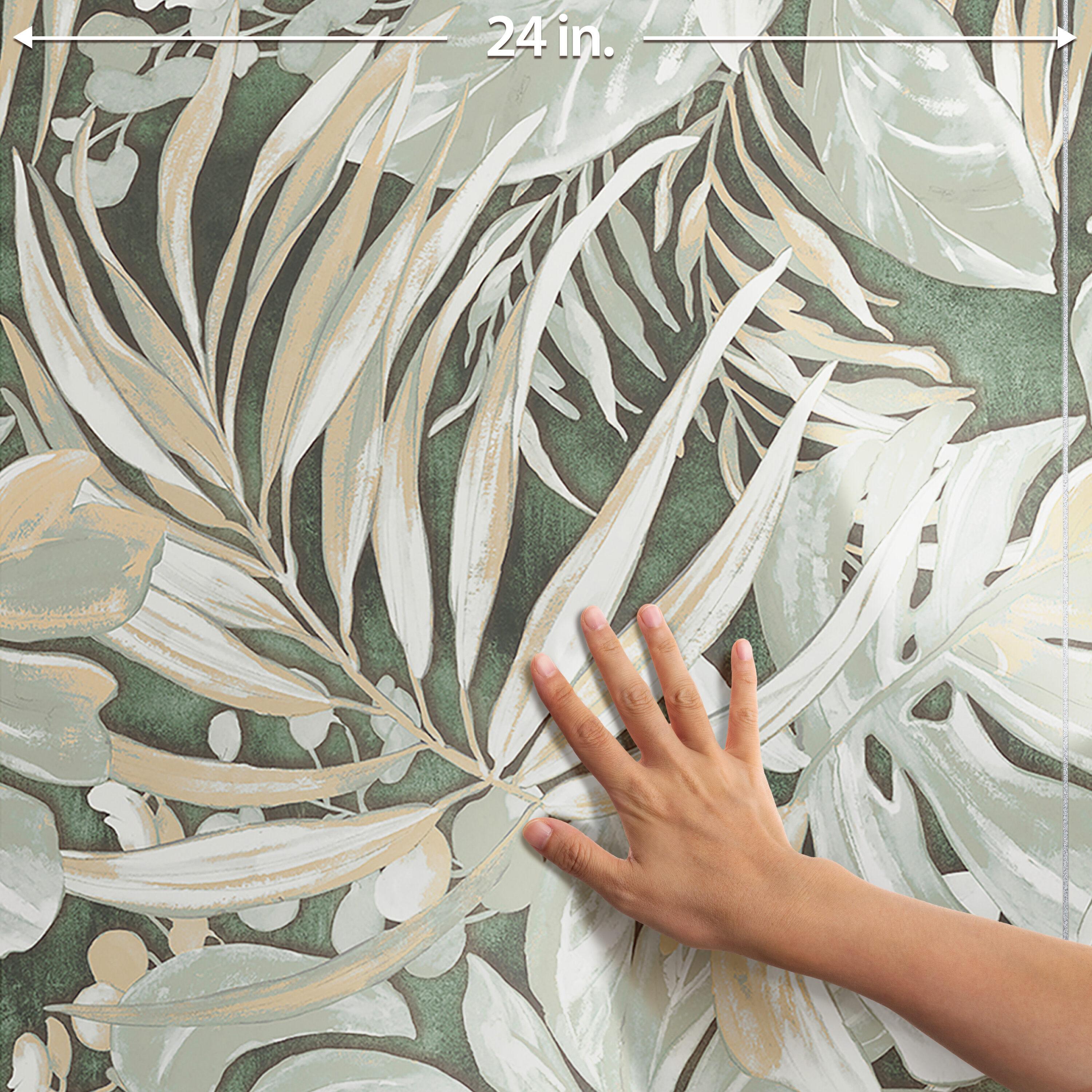 Parete Tropici 24" x 47" Porcelain Natural / Floral Wall & Floor Tile