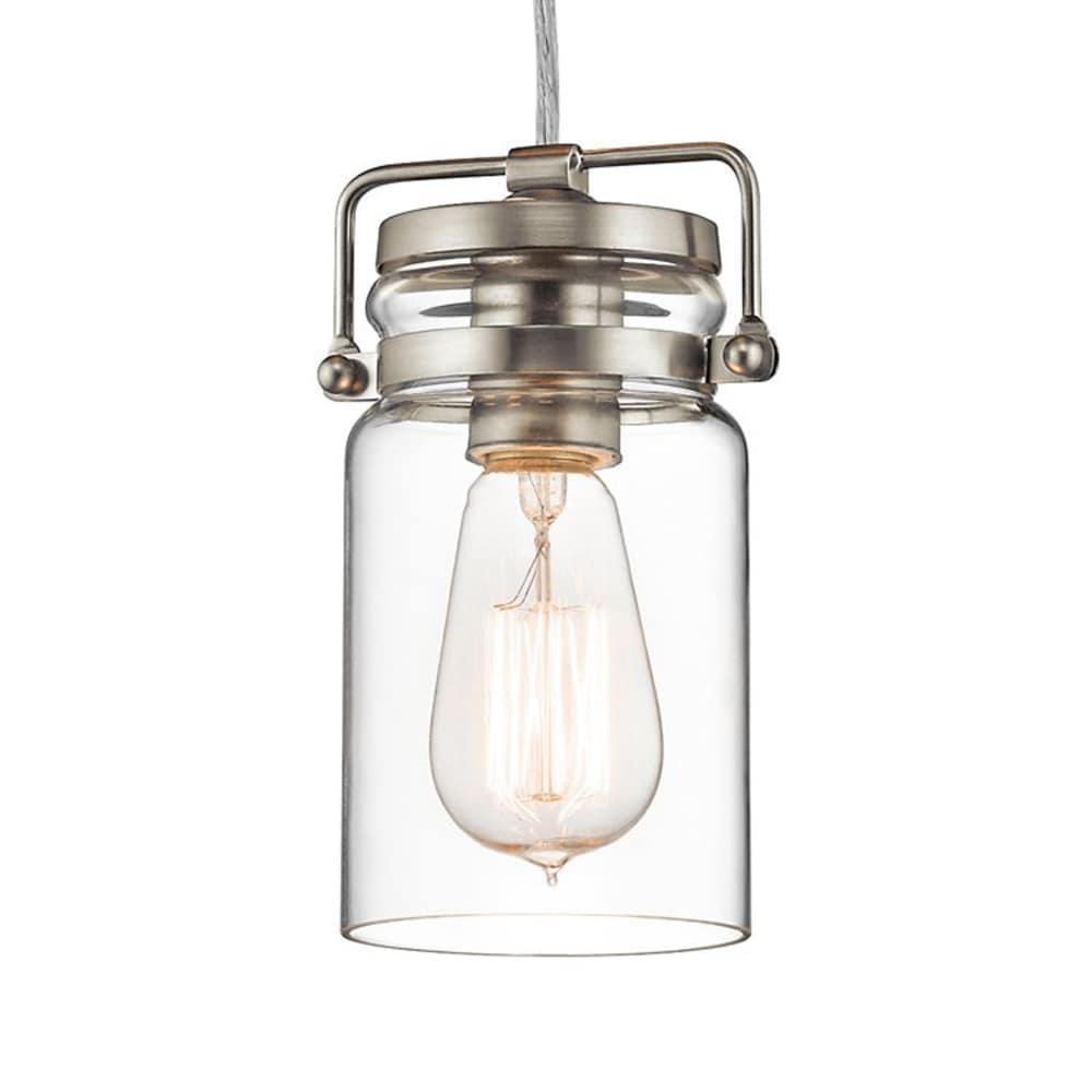 Kichler Lighting Brinley 1 - Light Pendant in  Brushed Nickel