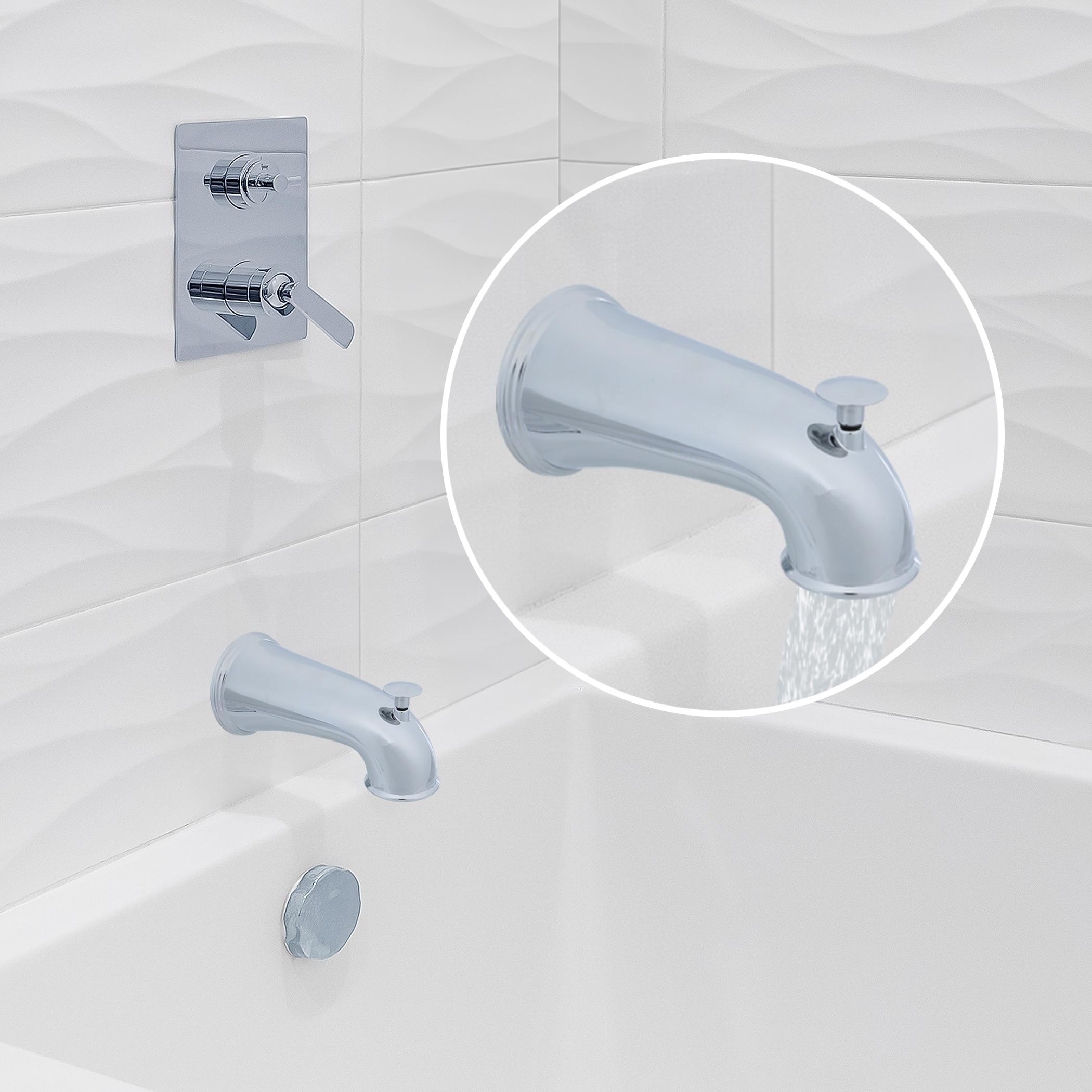 Danco 6 in. Decorative Tub Spout with Pull Up Diverter in Chrome (10315)