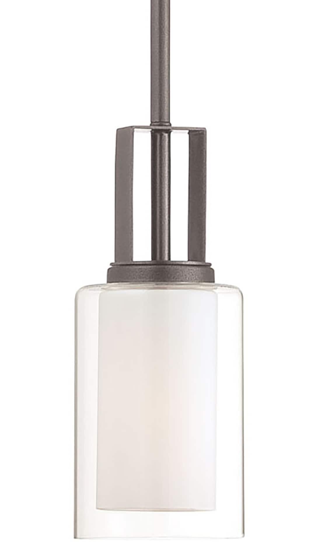 4101-172-Minka Lavery-Parsons Studio - 1 Light Mini Pendant in Transitional Style - 10 inches tall by 4.25 inches wide-Smoked Iron Finish