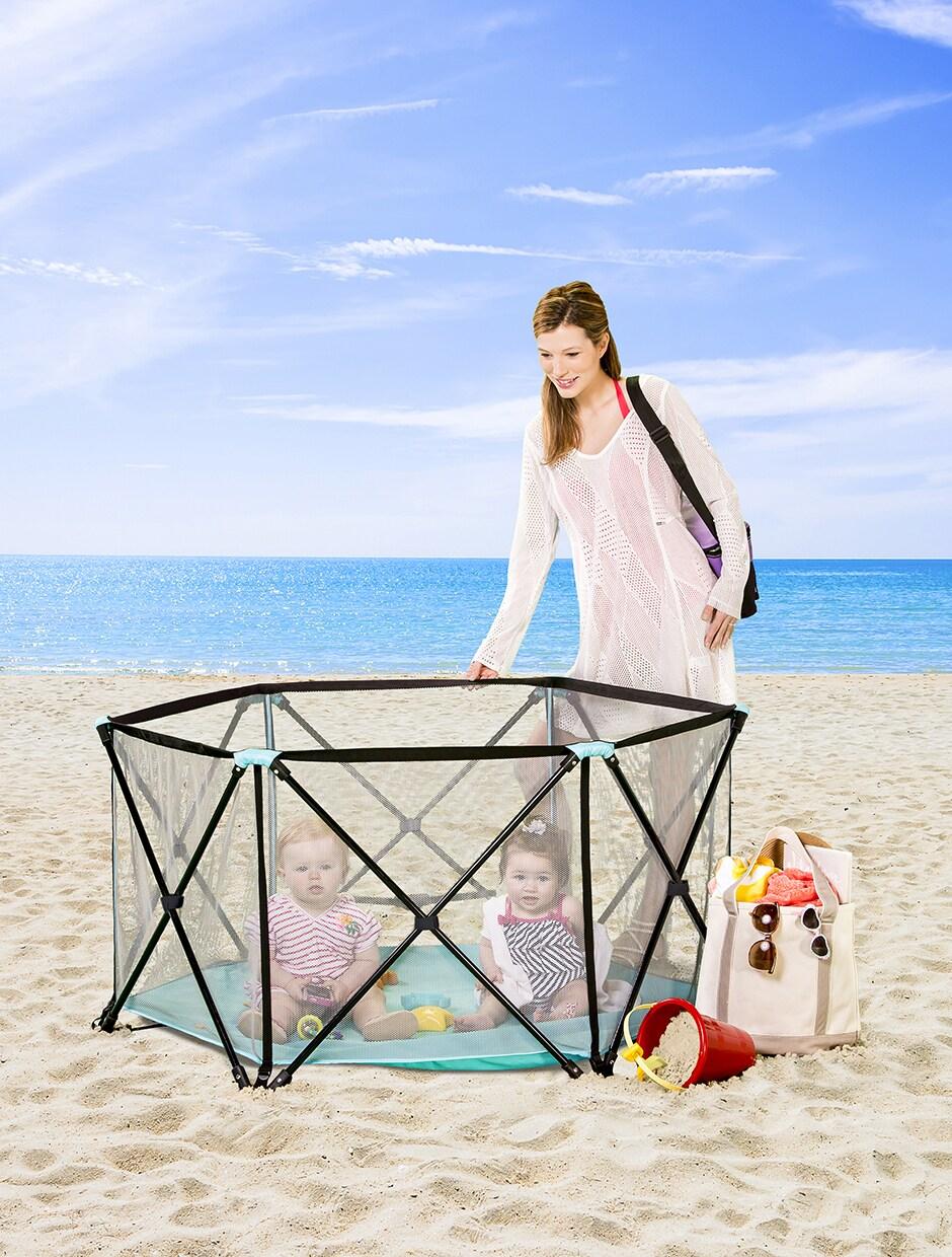 My 6 Panel Portable 48" x 48" Indoor/Outdoor Steel Pop-Up Play Tent