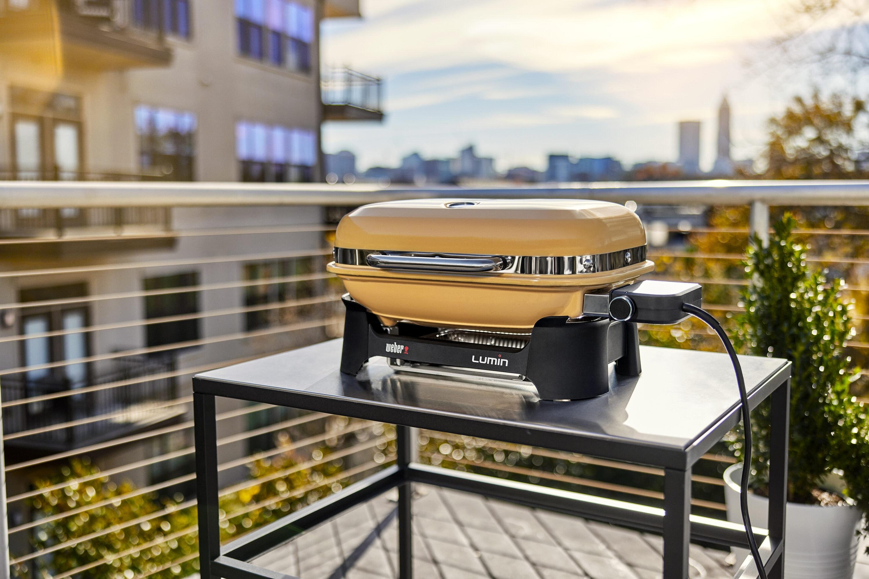 Weber Lumin Compact Electric Grill - Golden Yellow