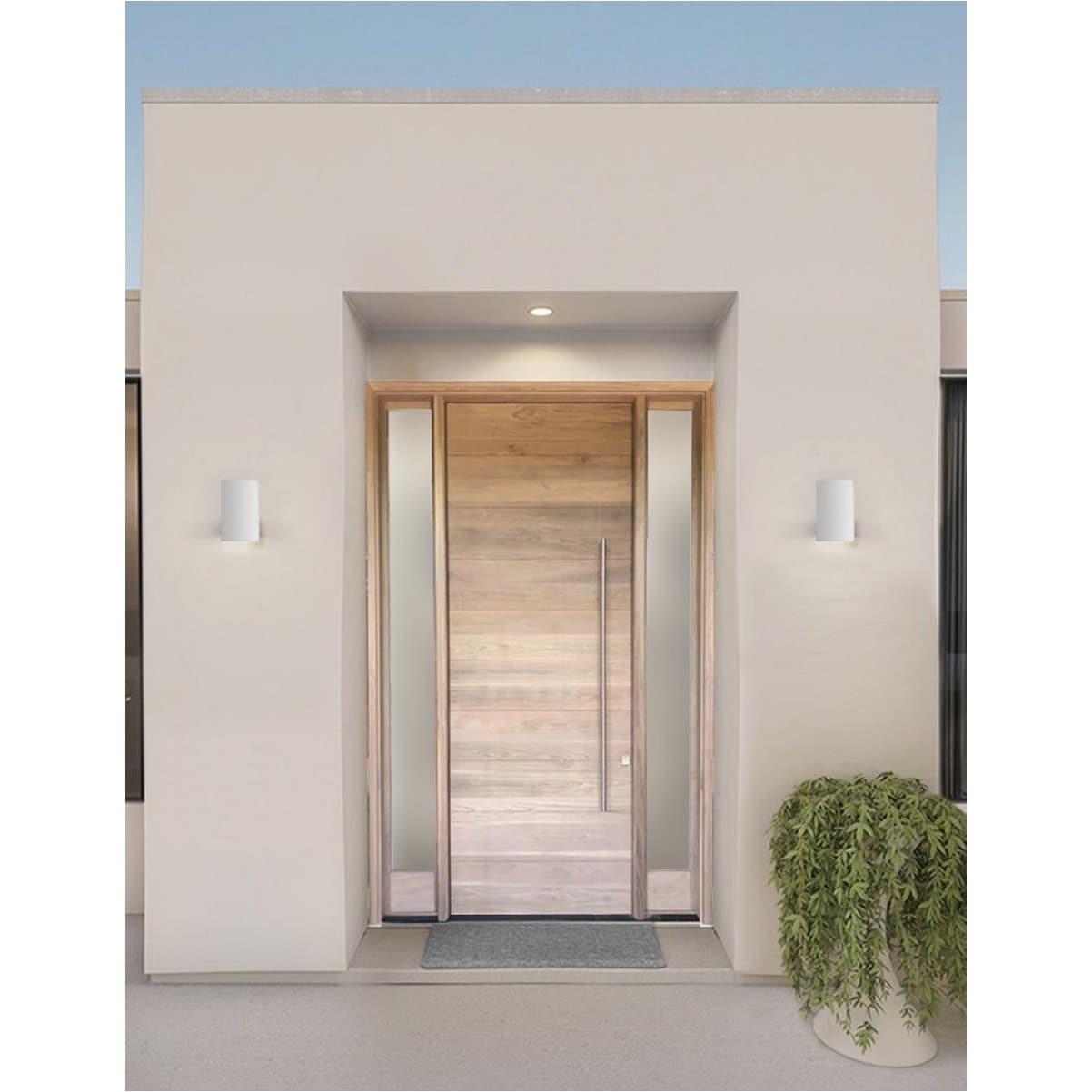 Progress Lighting, Cylinder Collection, 1-Light Wall Sconce, Antique Bronze Finish, Porcelain Shade
