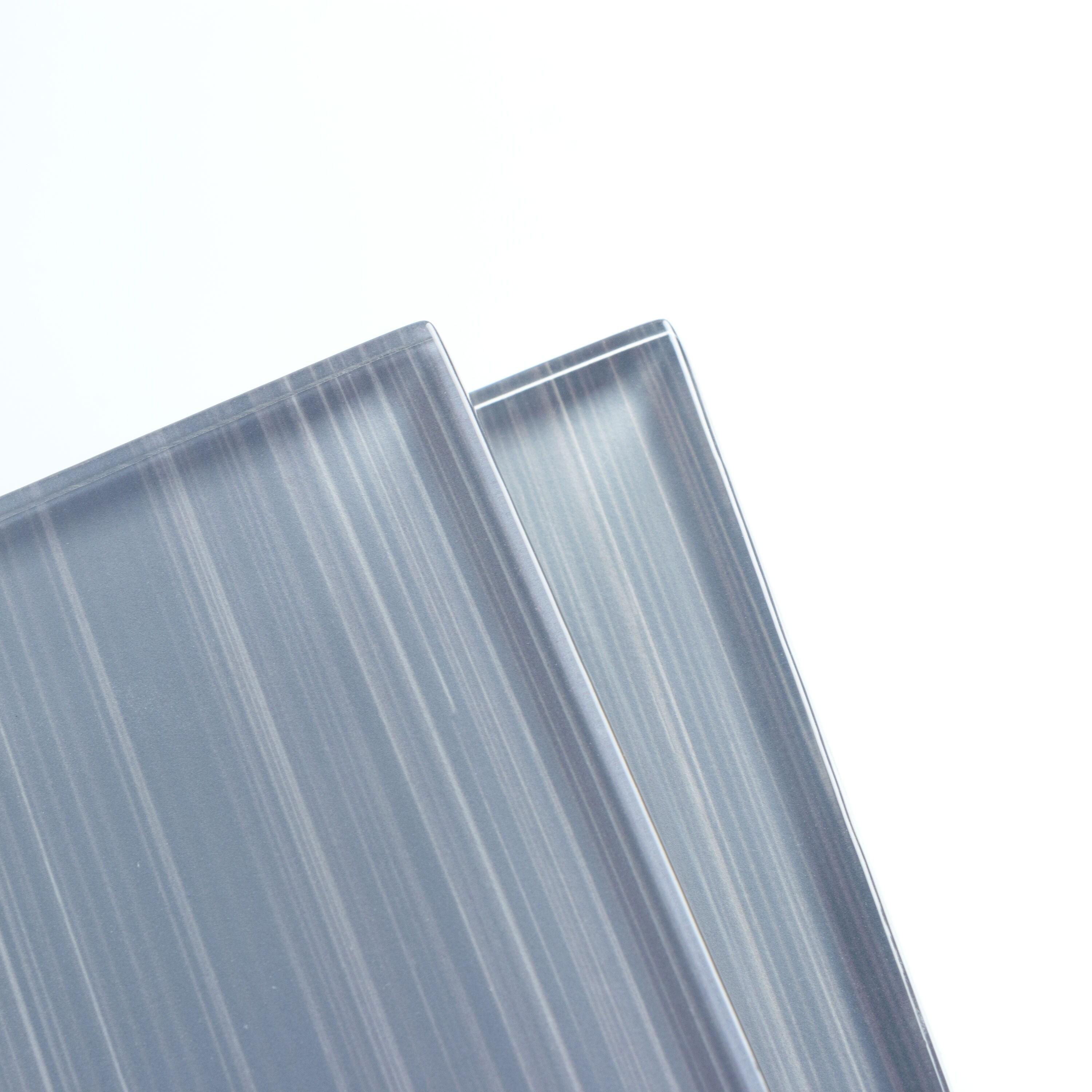 Premium Hand Painted 4" x 12" Straight Edge Glass Subway Tile