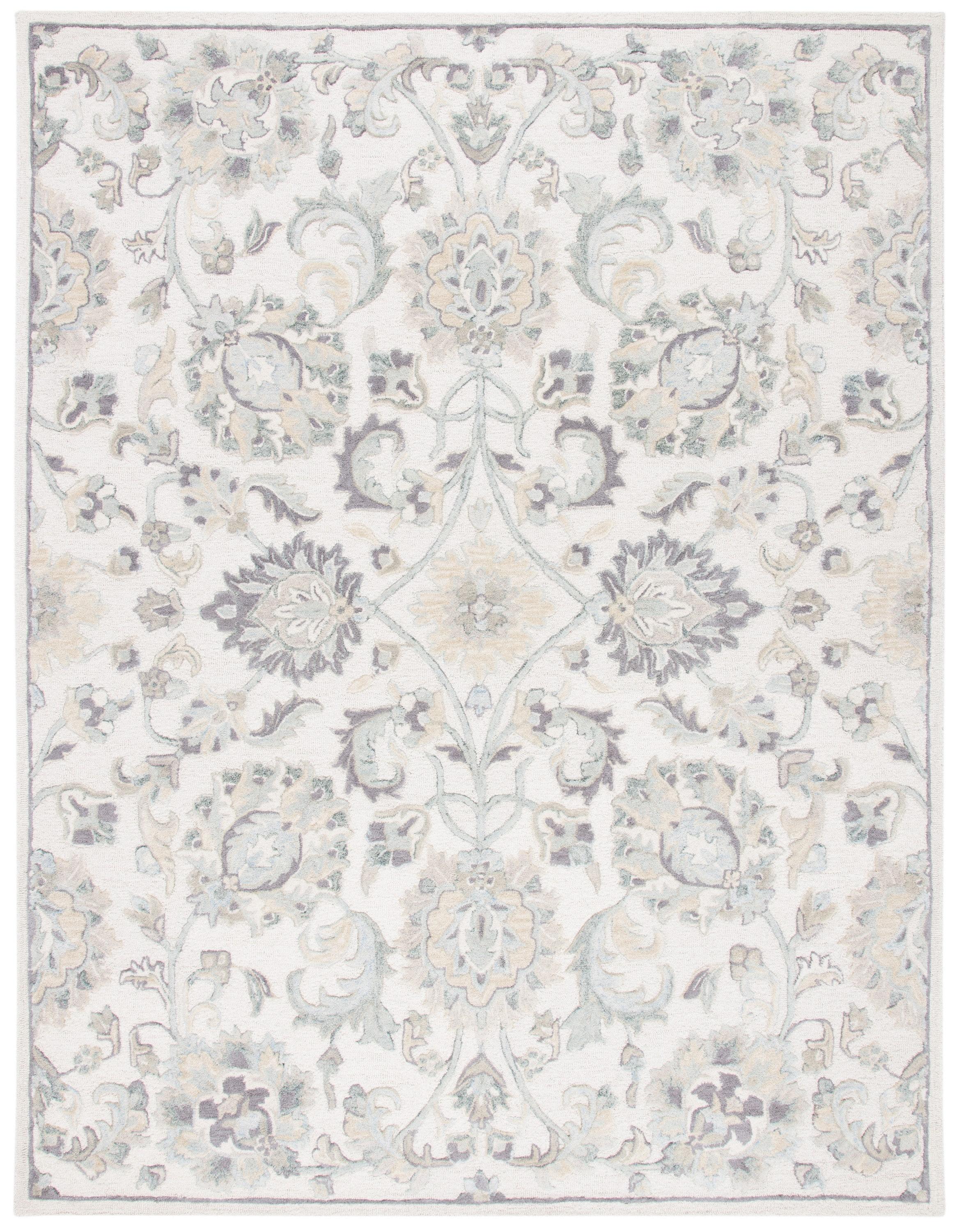 Glamour GLM624 Hand Tufted Indoor Area Rug - Ivory/Grey - 8'x10' - Safavieh