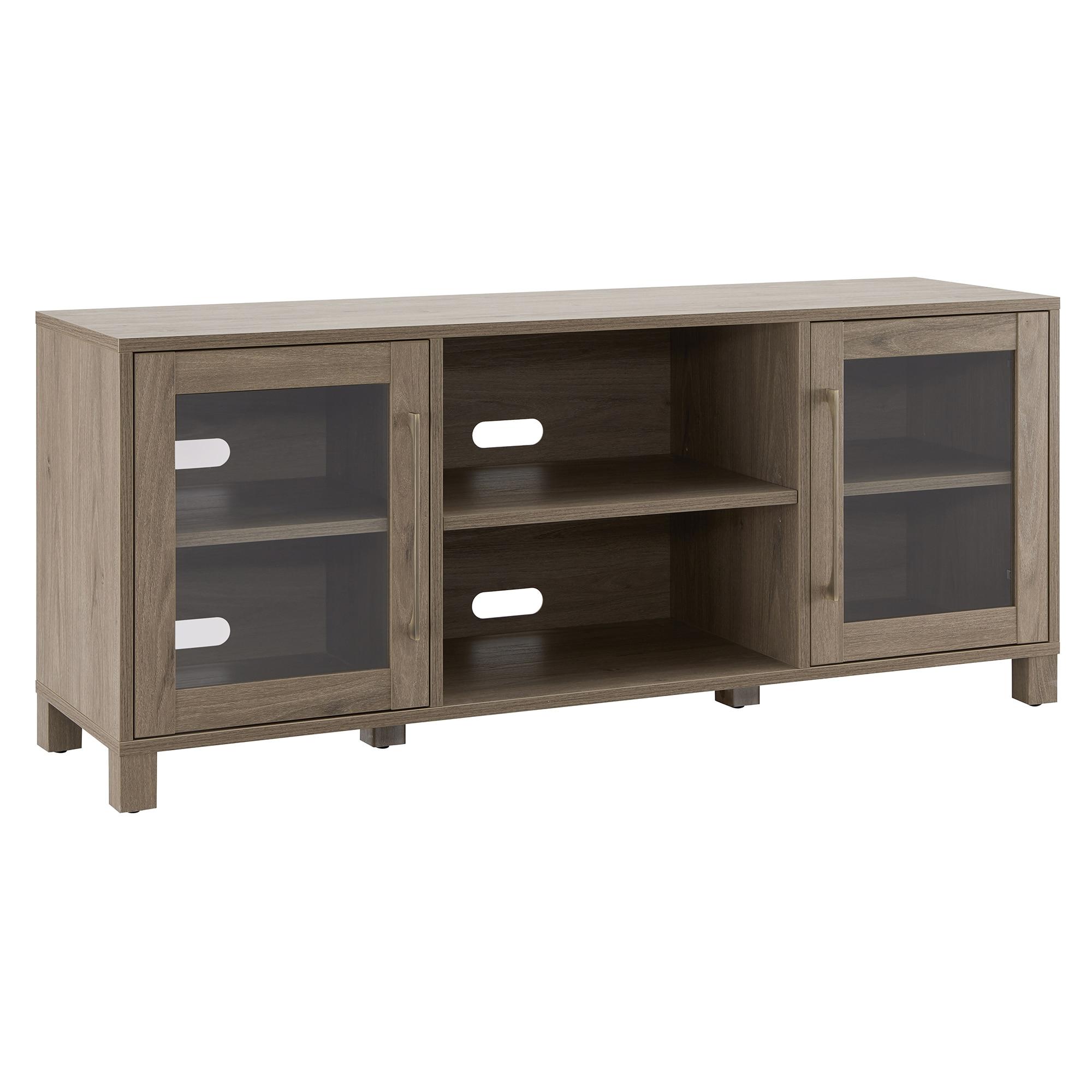 Evelyn&Zoe Quincy Rectangular TV Stand for TV's up to 65", Antiqued Gray