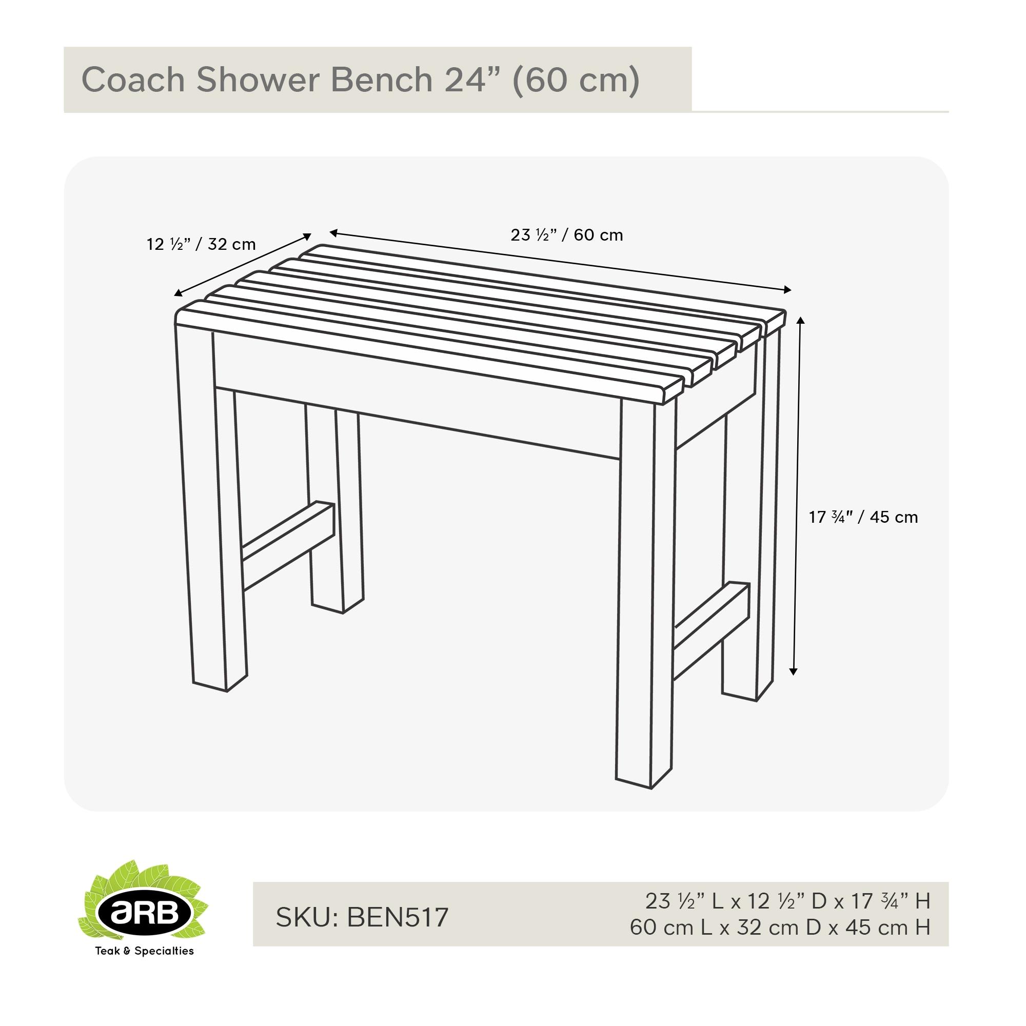 Teak Shower Bench