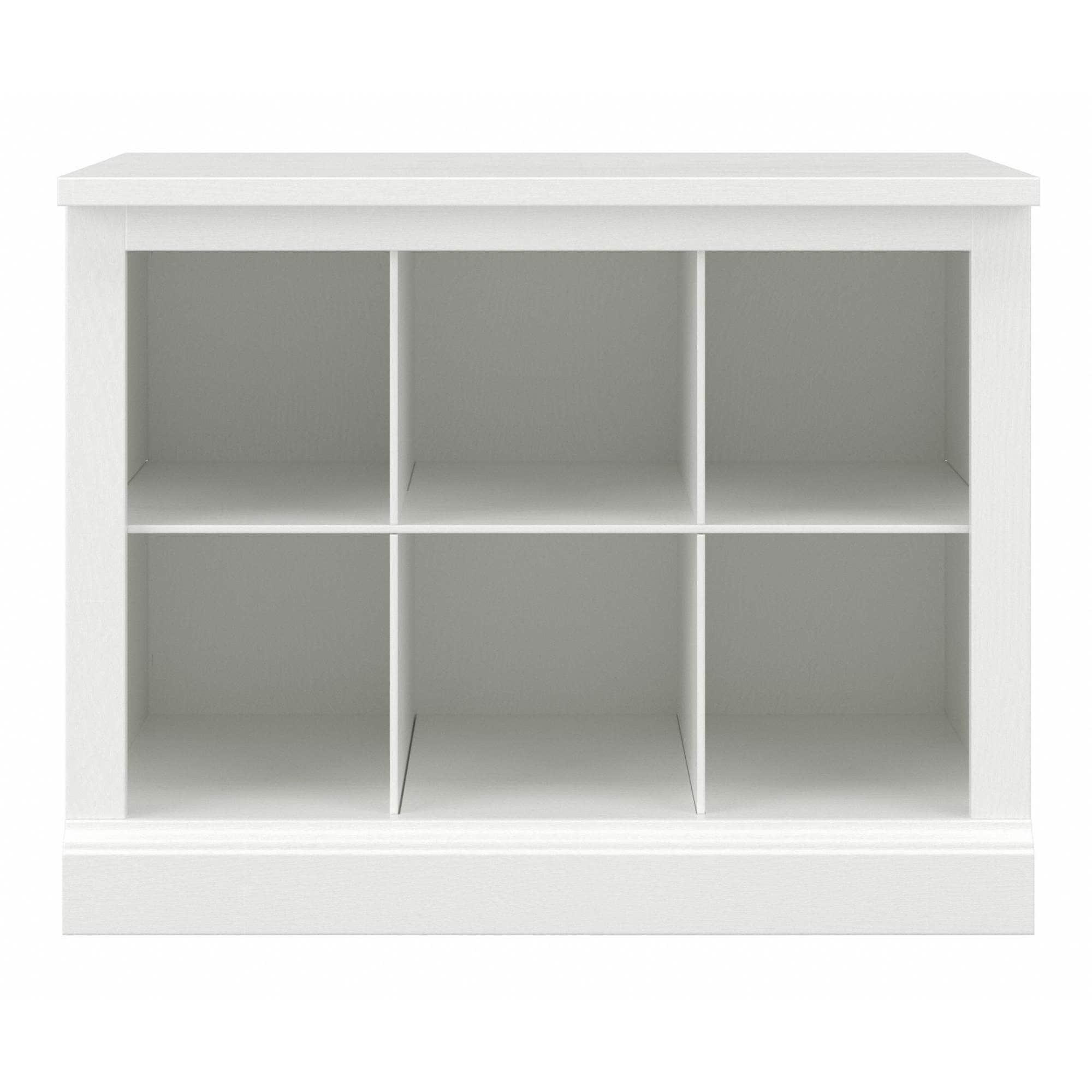 Woodland 24W Small Shoe Bench with Shelves in White Ash - Engineered Wood