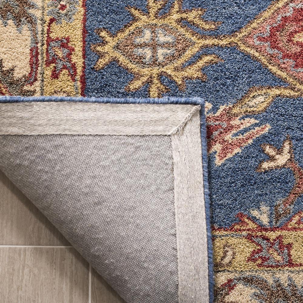 Antiquity AT506 Hand Tufted Area Rug - Blue/Red - 6'x9' - Safavieh.