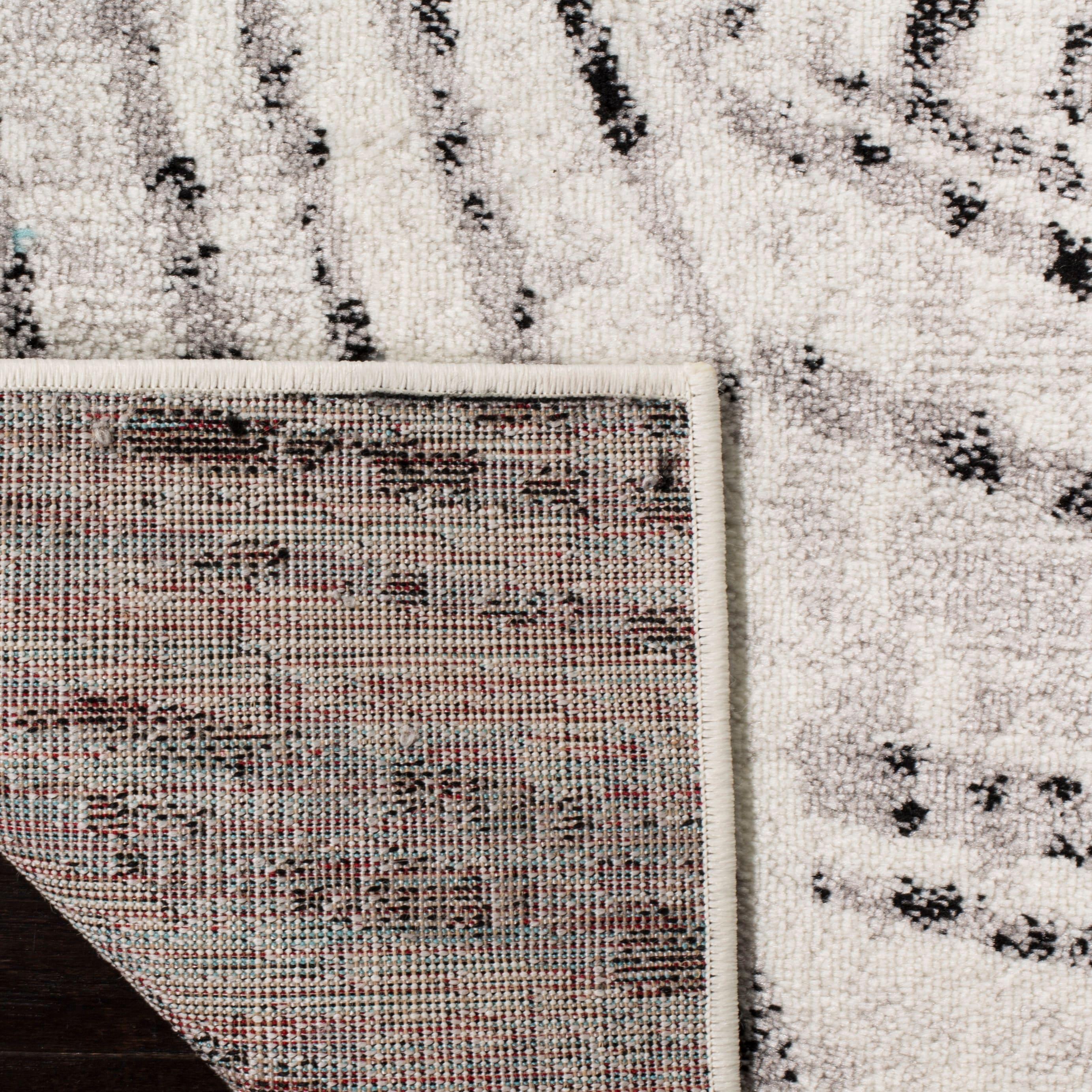 SAFAVIEH Skyler Carlene Geometric Area Rug, Grey/Ivory, 9' x 12'