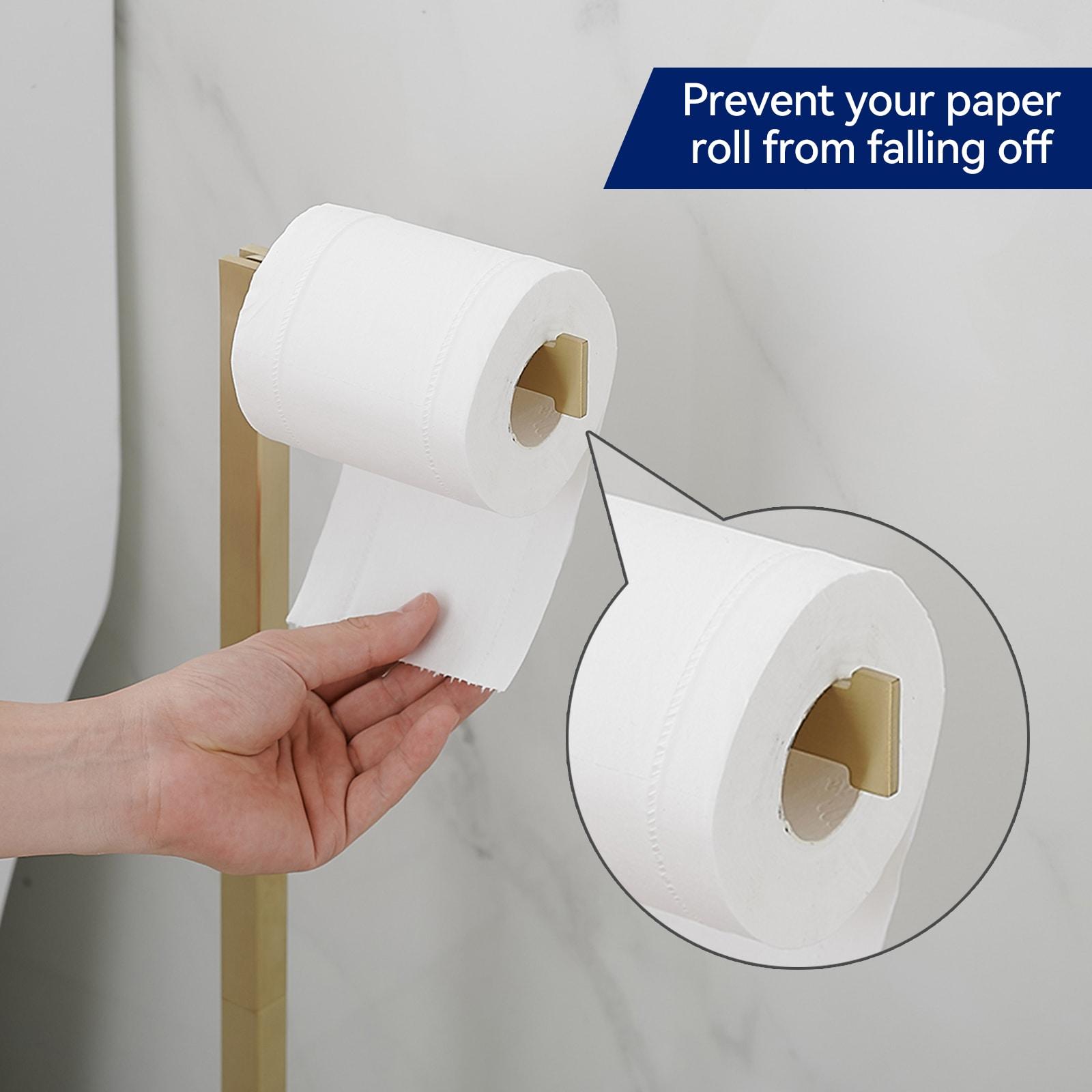 Free Standing Toilet Paper Holder with Weighted Base