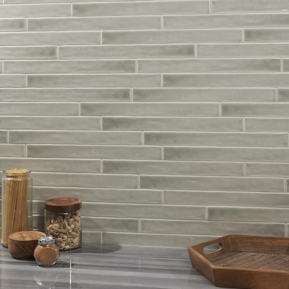 Capetown 2" x 20" Crackled Ceramic Subway Wall Tile (20 pieces/ 5.38 sq. ft./ Case)