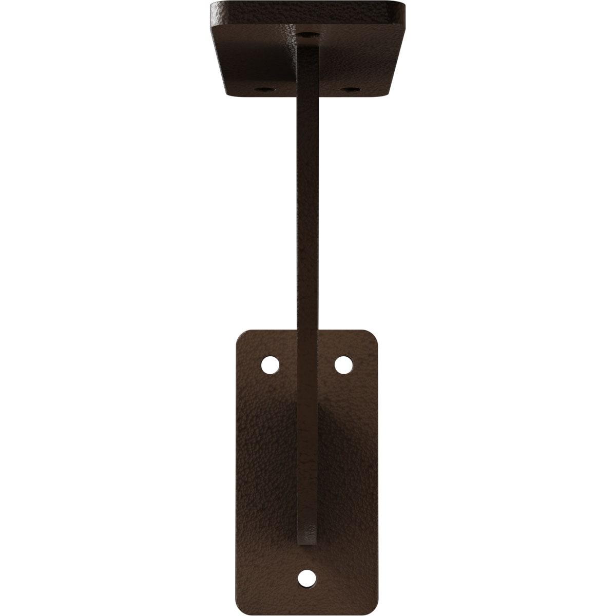 Ekena Millwork 2"W x 7"D x 7"H Bradford Steel Bracket, Hammered Brown