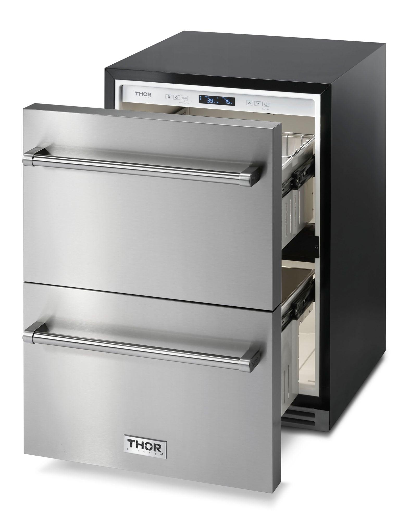 THOR Kitchen Indoor/Outdoor Double Drawer Refrigerator - TRF24U