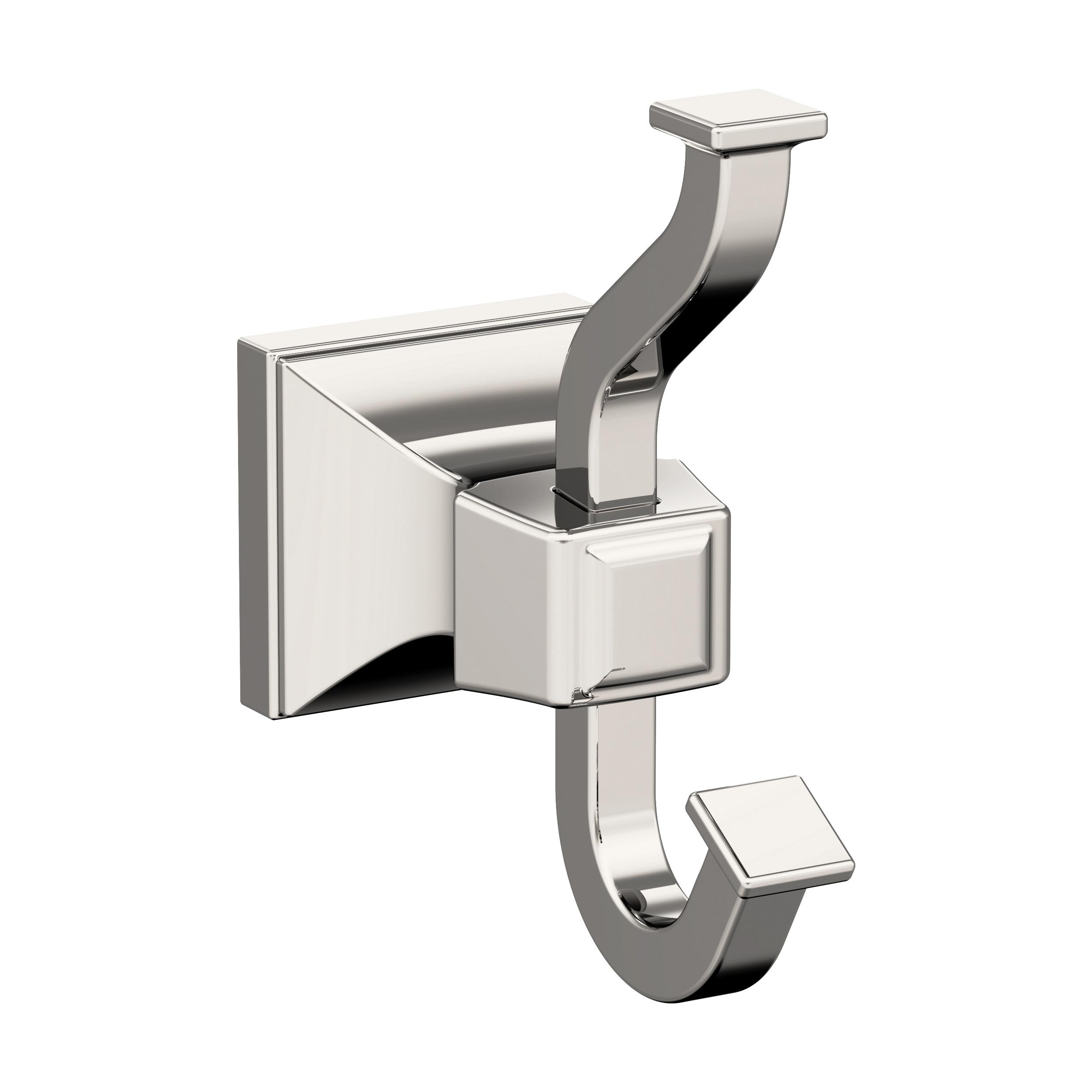 Amerock Mulholland Polished Nickel Single Prong Robe Hook