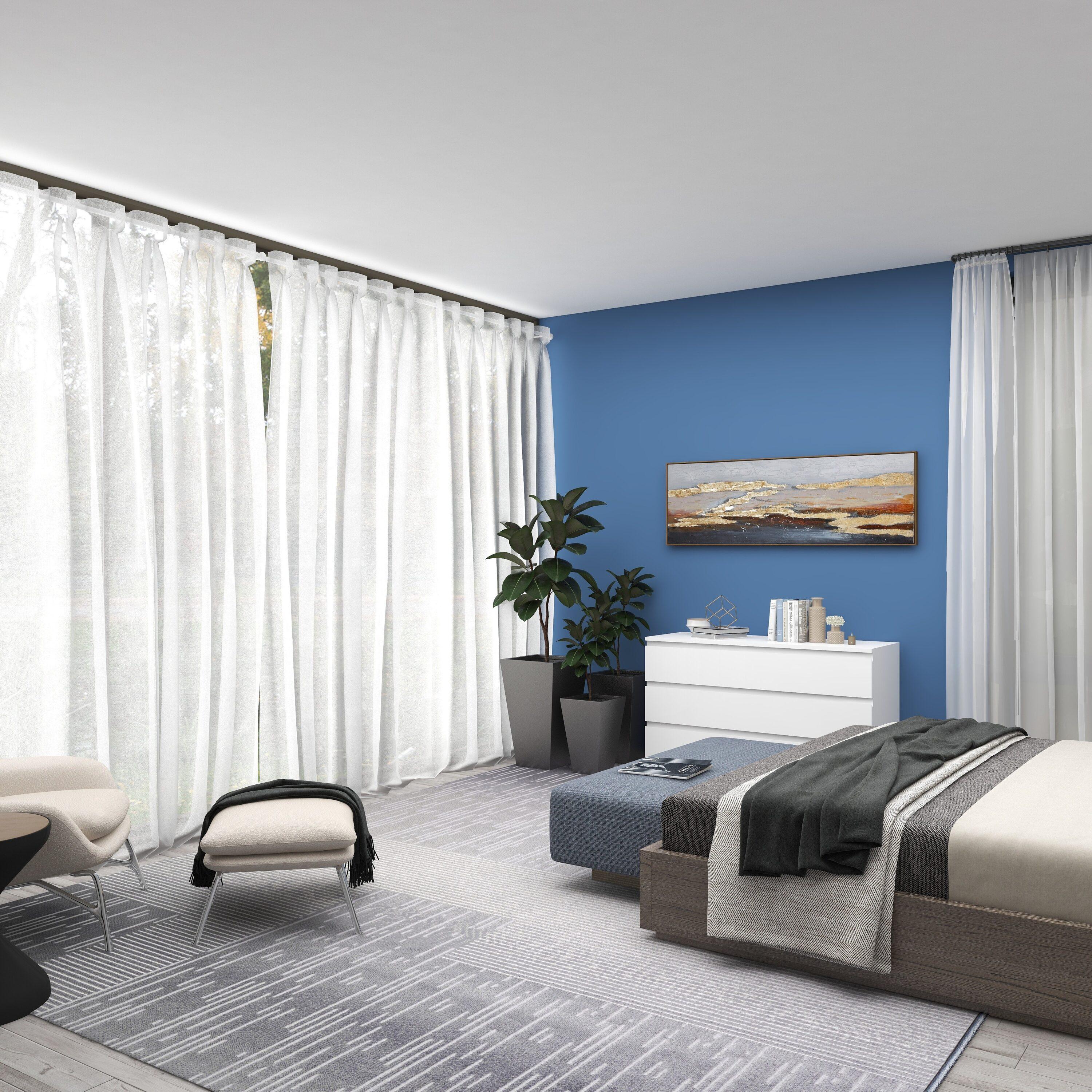 Set of 3 Contemporary Trapezoidal Iron Planters Gray - Olivia & May