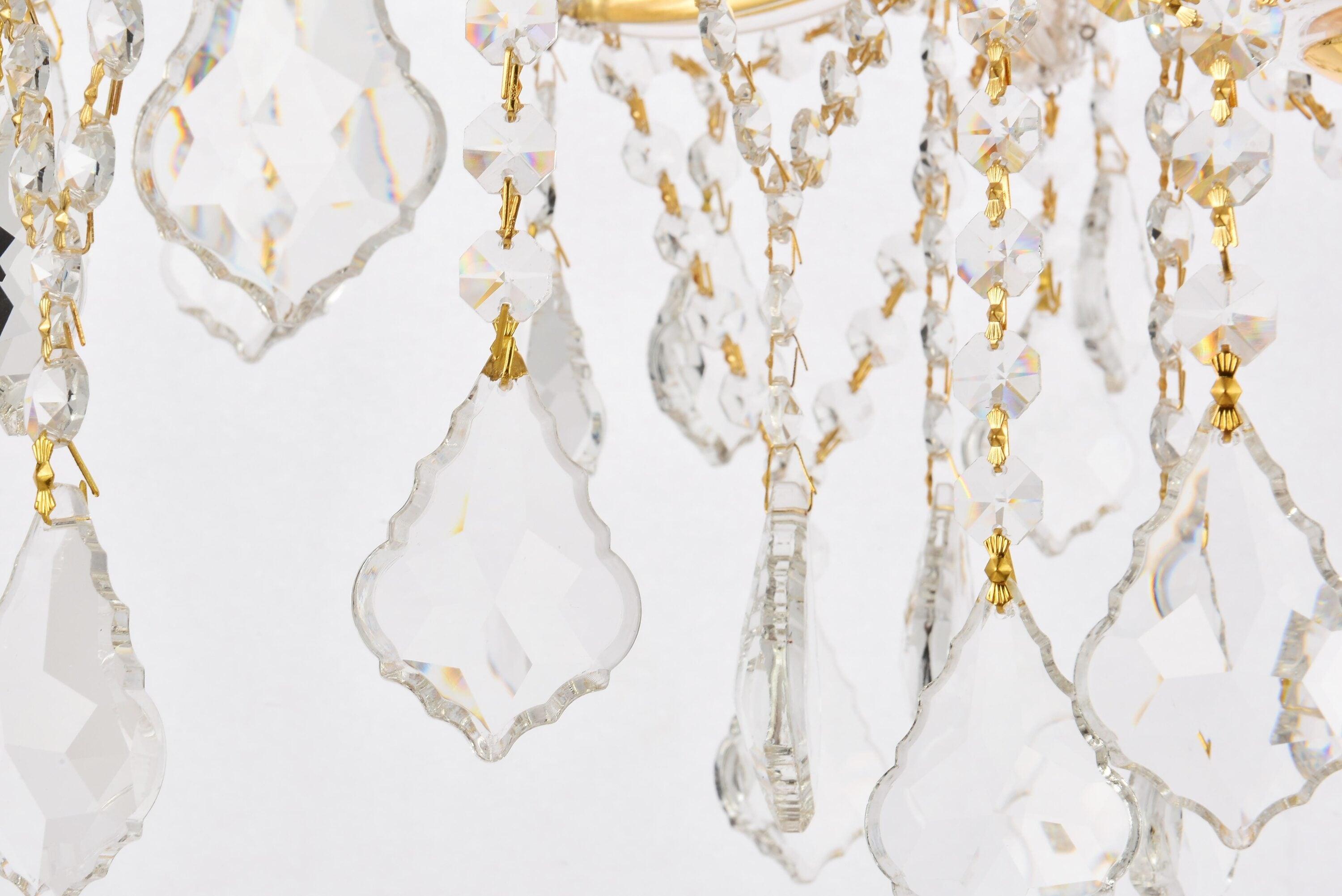 2800 Maria Theresa Collection Chandelier D:27in H:26in Lt:13 Gold Finish (Royal Cut Crystals)