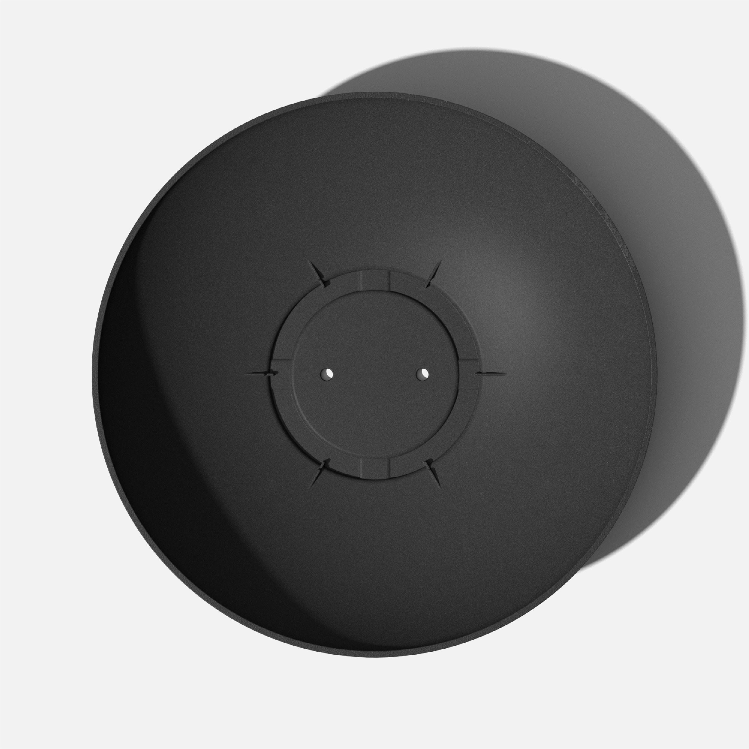 Veradek Mason Series Lane Bowl 32" Plastic-Stone Planter 2-Pack Black