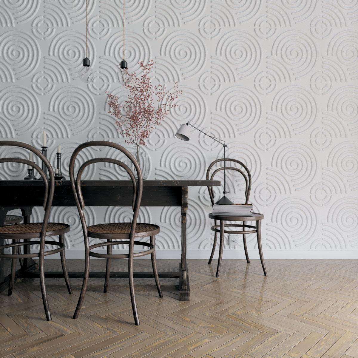 Ekena Millwork Spiral EnduraWall Decorative 3D Wall Panel (Set of 10)