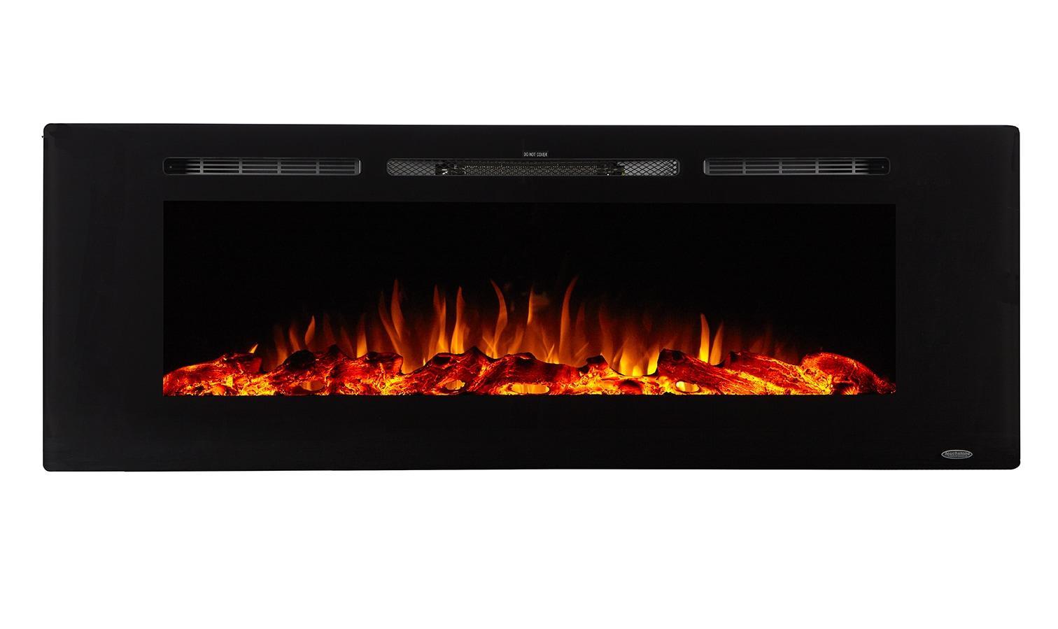 Touchstone The Sideline Electric Fireplace for Recessed or Wall Mount Installation