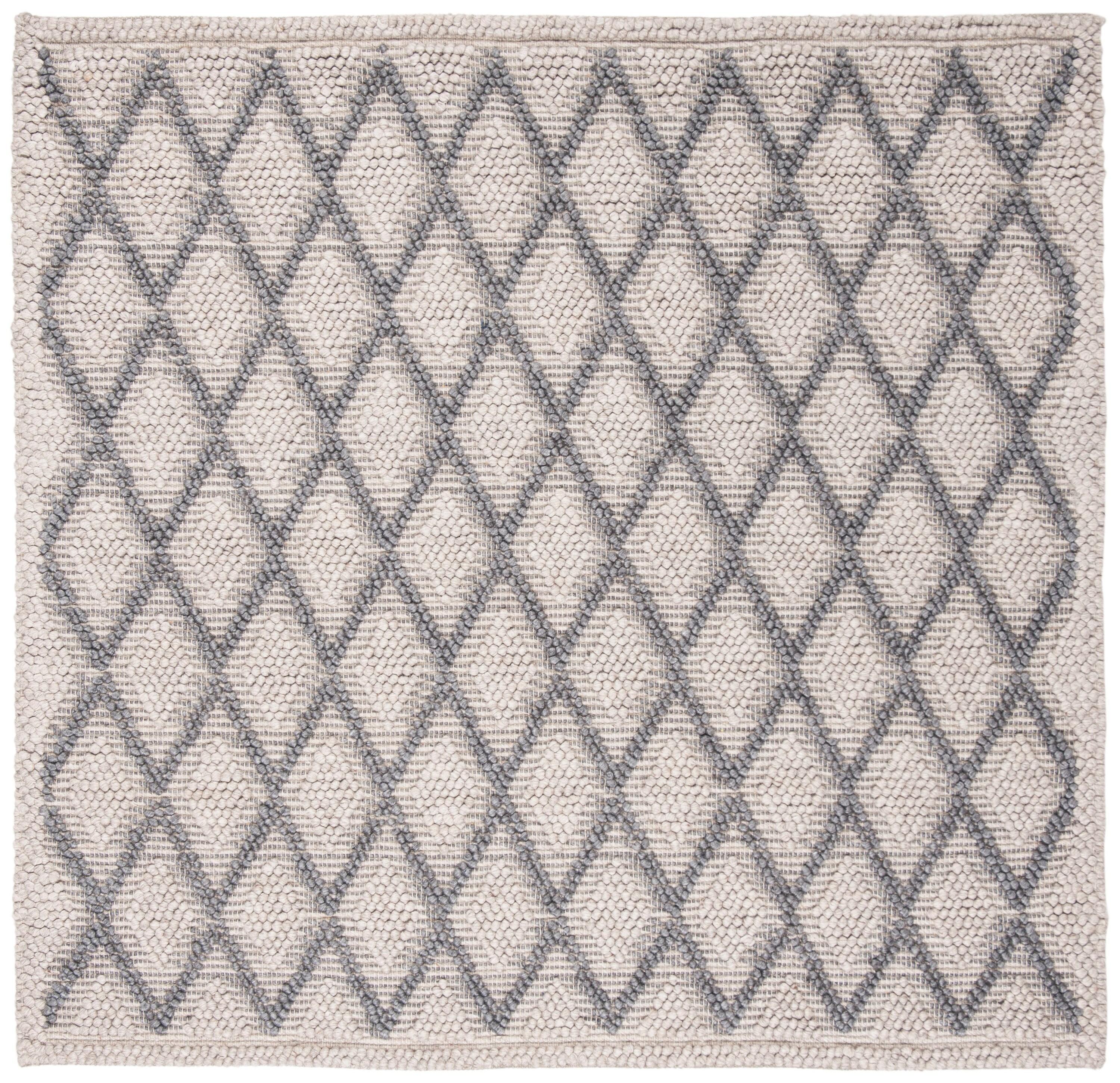 Natura NAT313 Hand Woven Area Rug - Silver - 6'x6' - Safavieh.