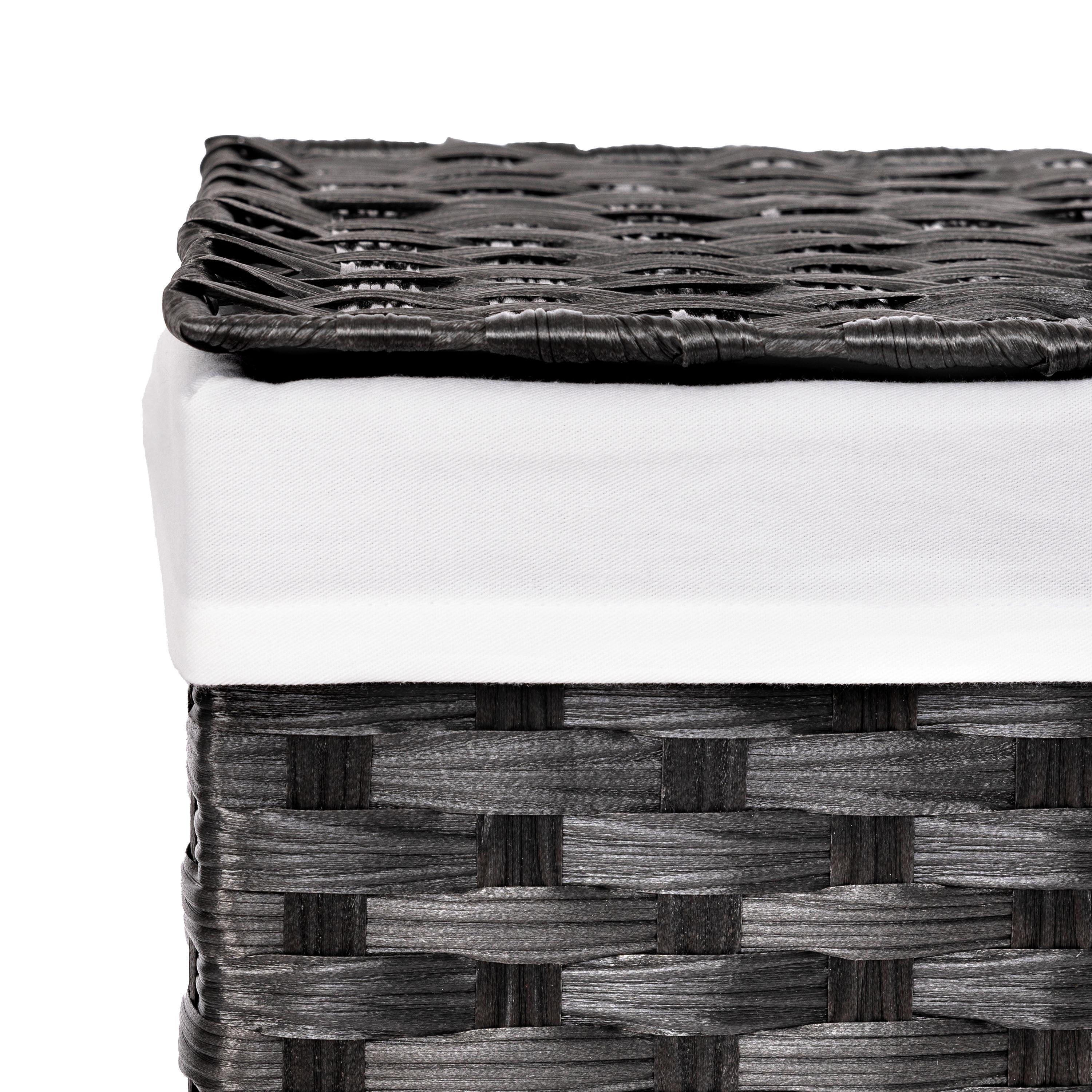 Handwoven Rectangle Laundry Hamper