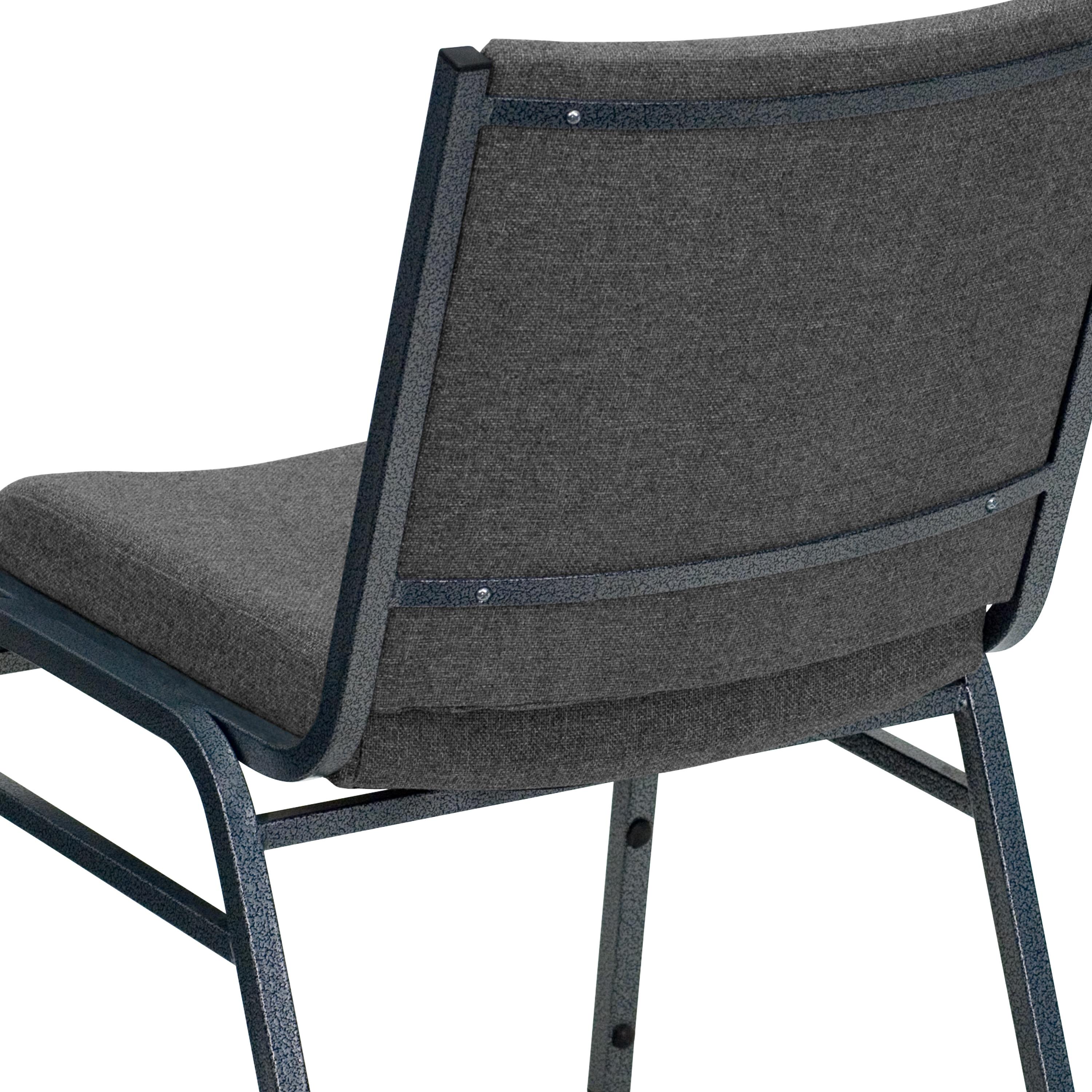 Flash Furniture HERCULES Series Heavy Duty Gray Fabric Stack Chair