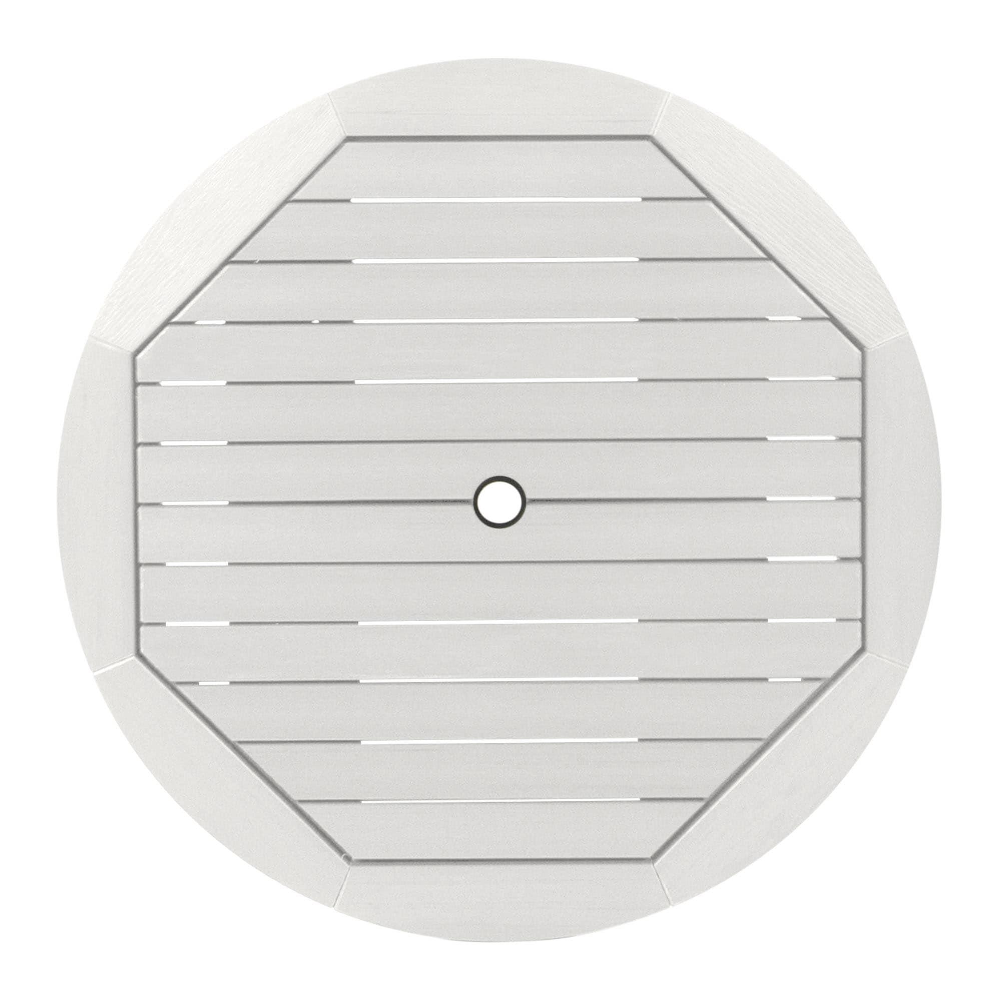 Havenside Home Hamilton 3-piece Outdoor Dining Set - 36" Round Table, Counter-height White