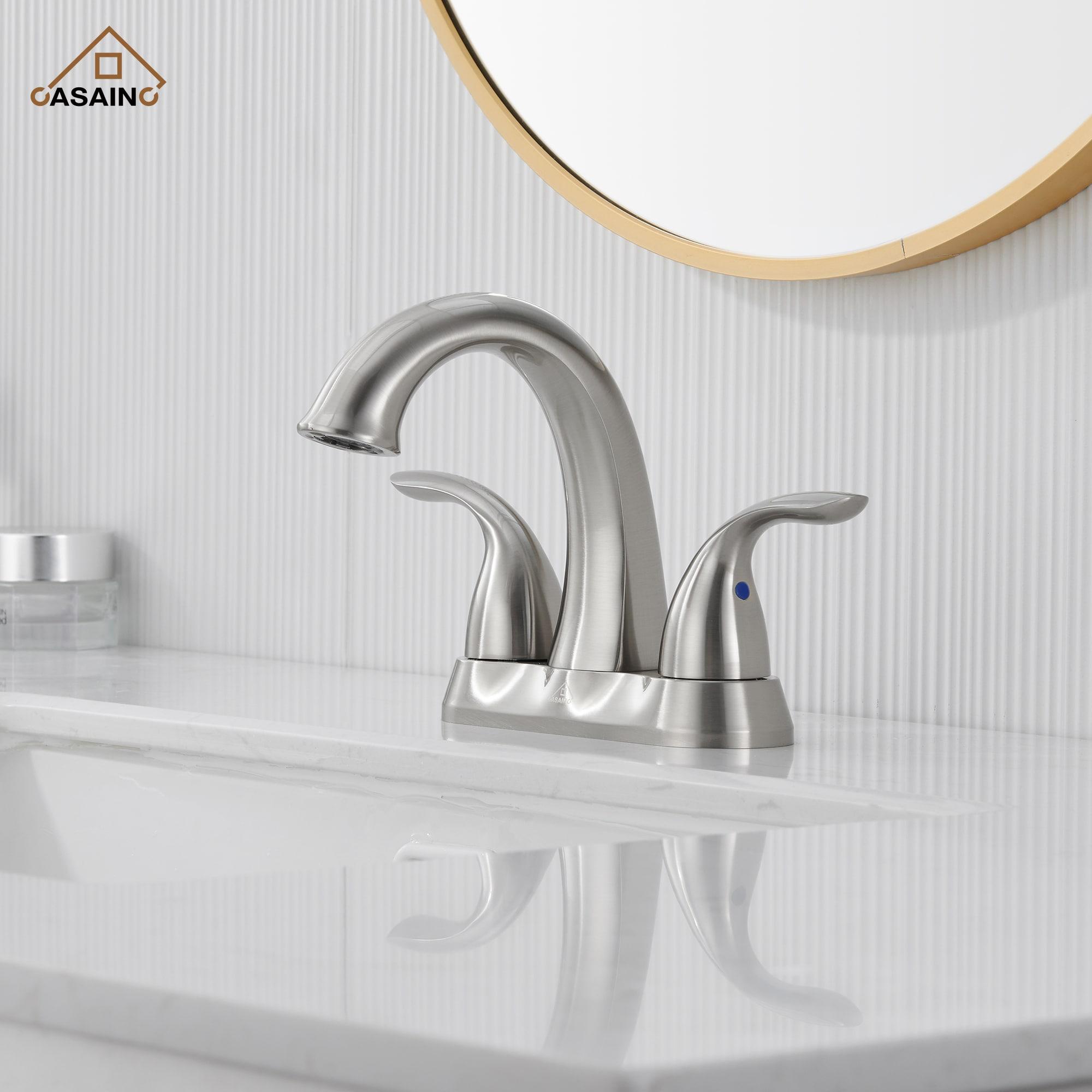 1.2 Flow Centerset Bathroom Sink Faucet with Drain