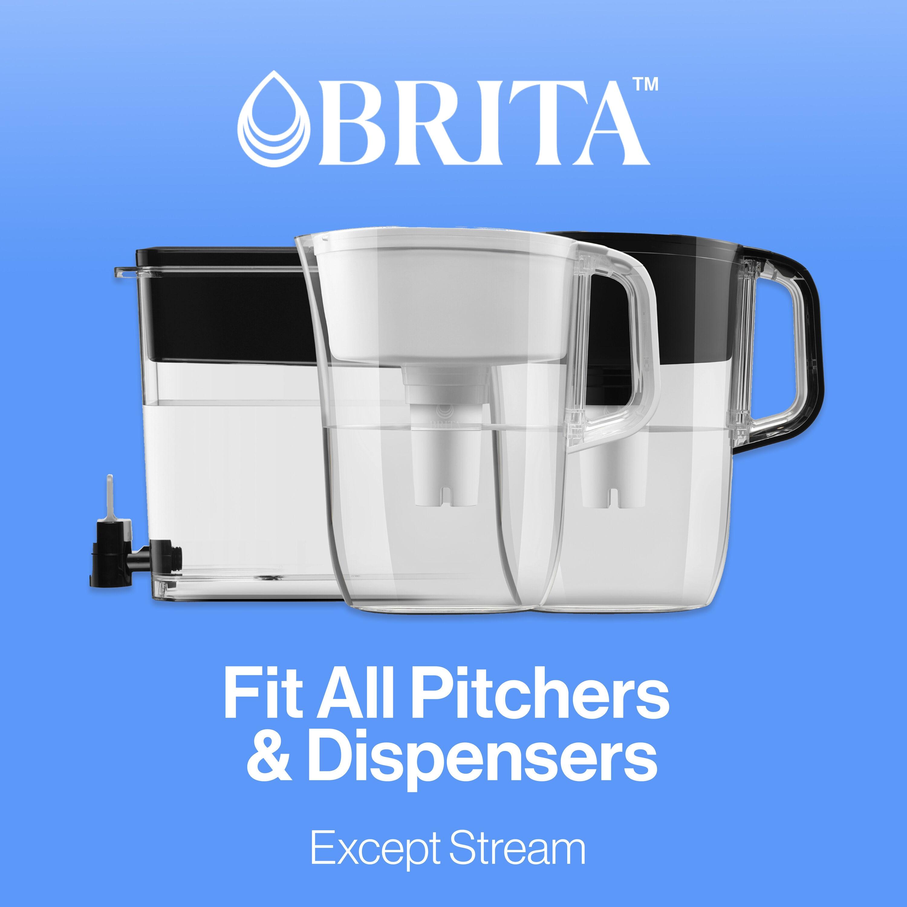 Brita Advanced Replacement Water Filter for Pitchers: Reduces Odors, Filters Chlorine
