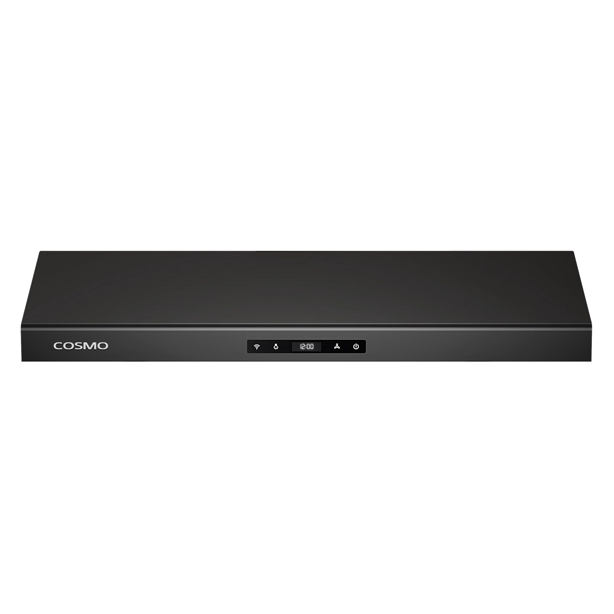 30 in. Under Cabinet Range Hood with Digital Touch Controls in Matte Black