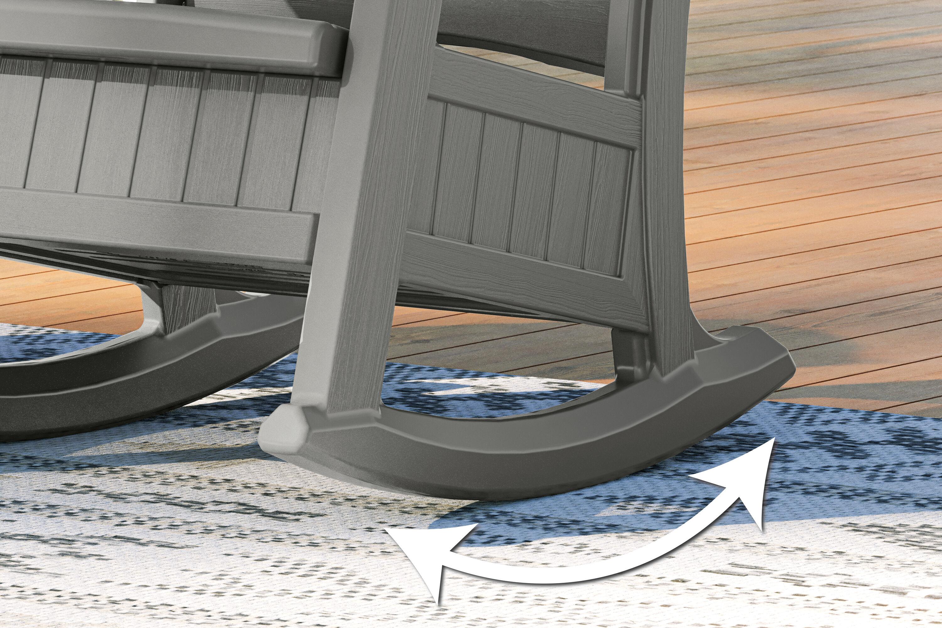 Suncast Suncast Outdoor Rocking Chair with Storage