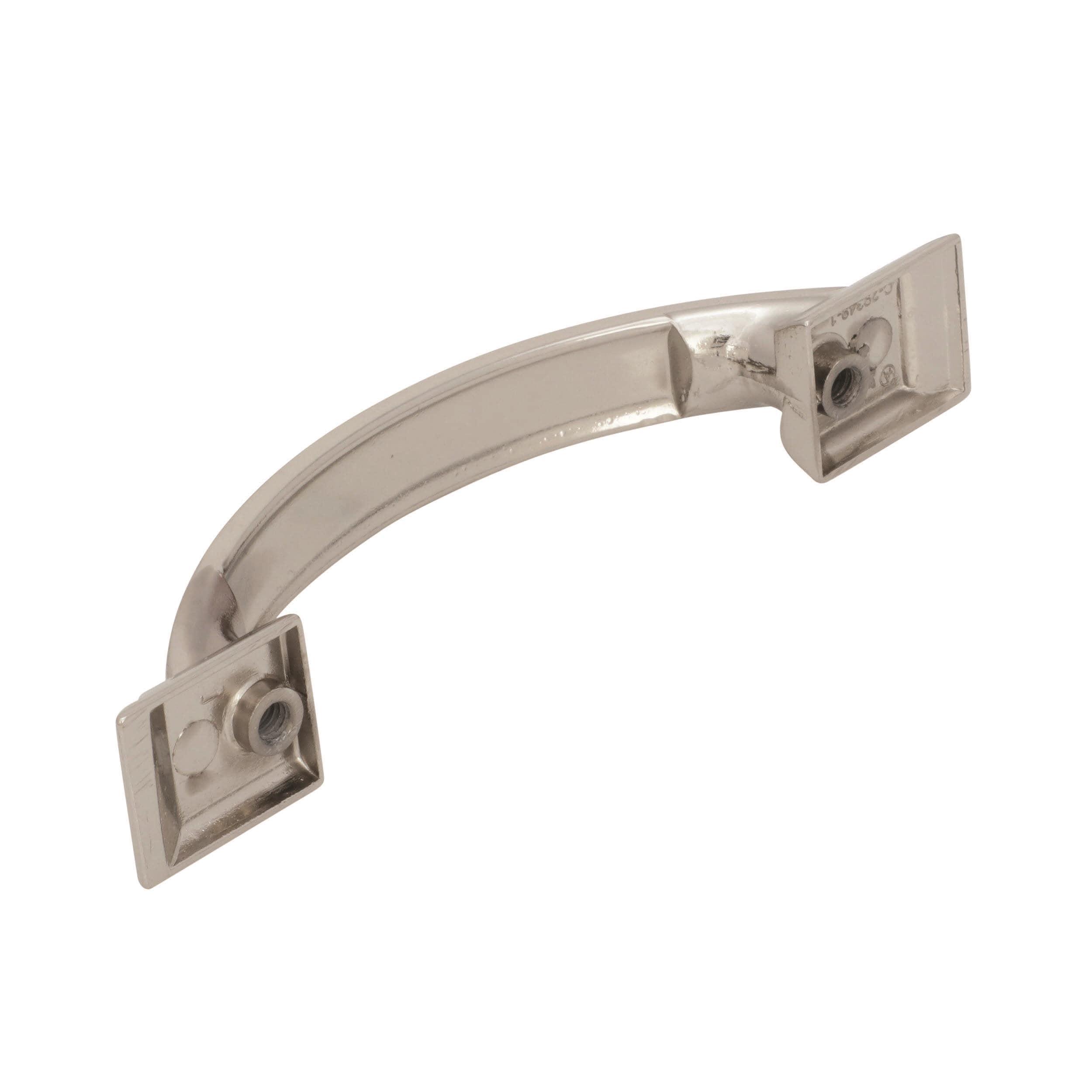 Amerock Candler 3 inch (76mm) Center-to-Center Polished Nickel Cabinet Pull