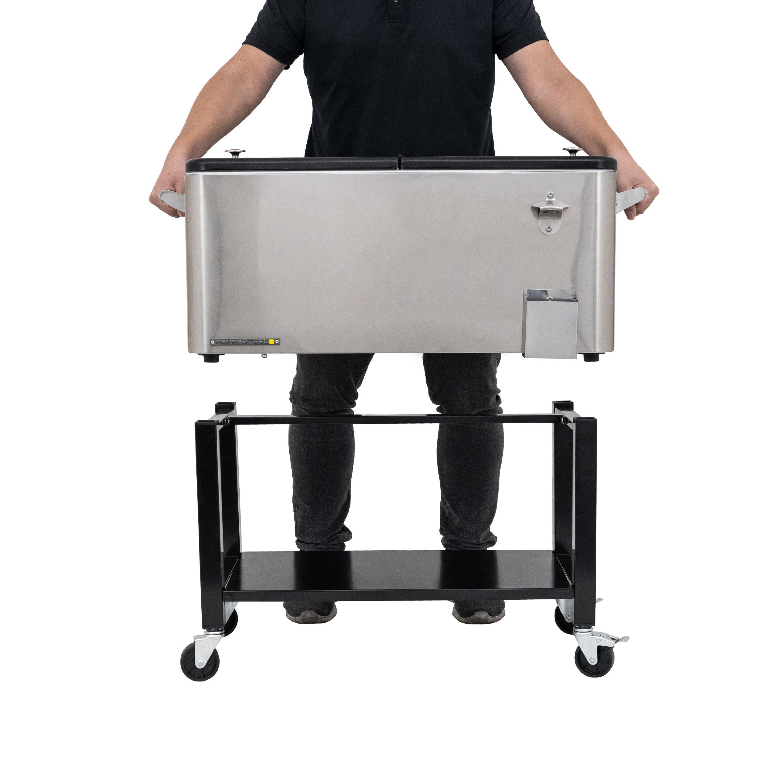 Permasteel 80-Qt Outdoor Patio Cooler with Removable Basin